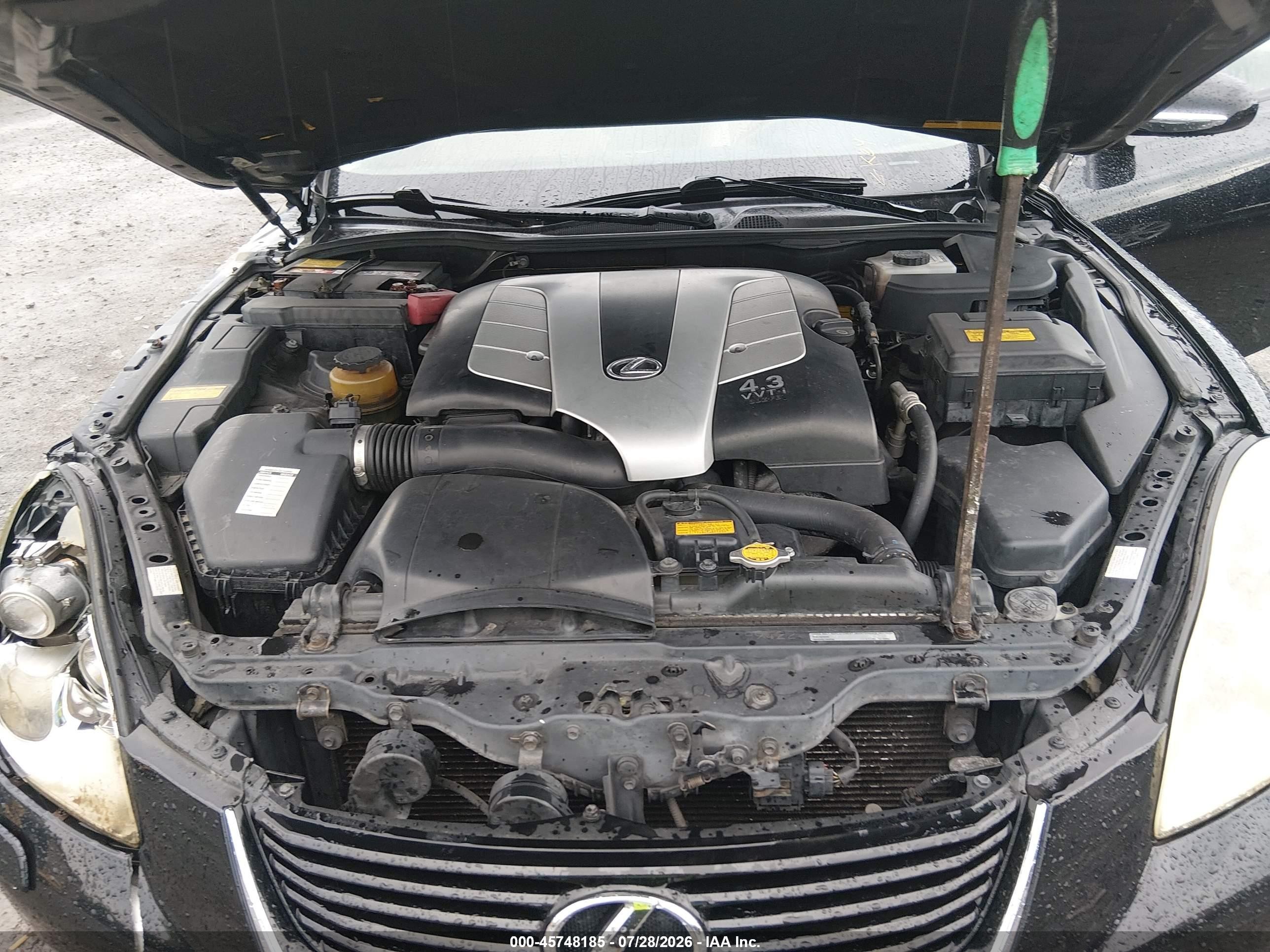 2007 Lexus Sc 430 Черный vin: JTHFN45YX79012565