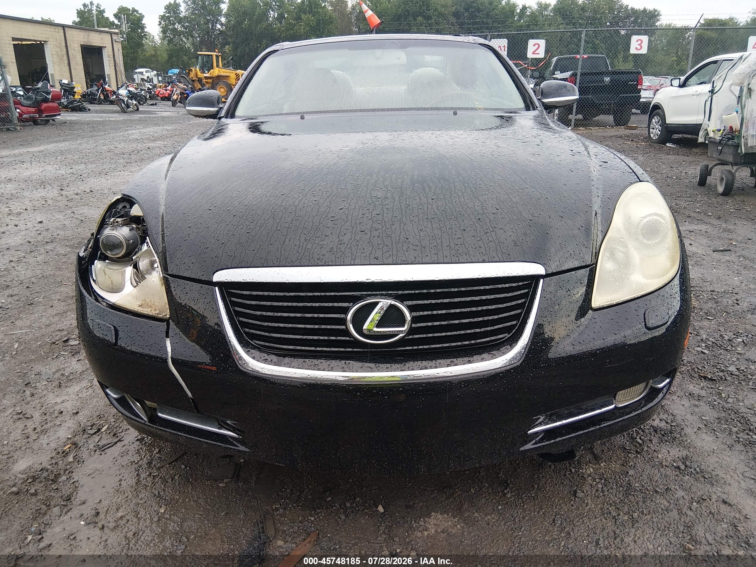 2007 Lexus Sc 430 Черный vin: JTHFN45YX79012565