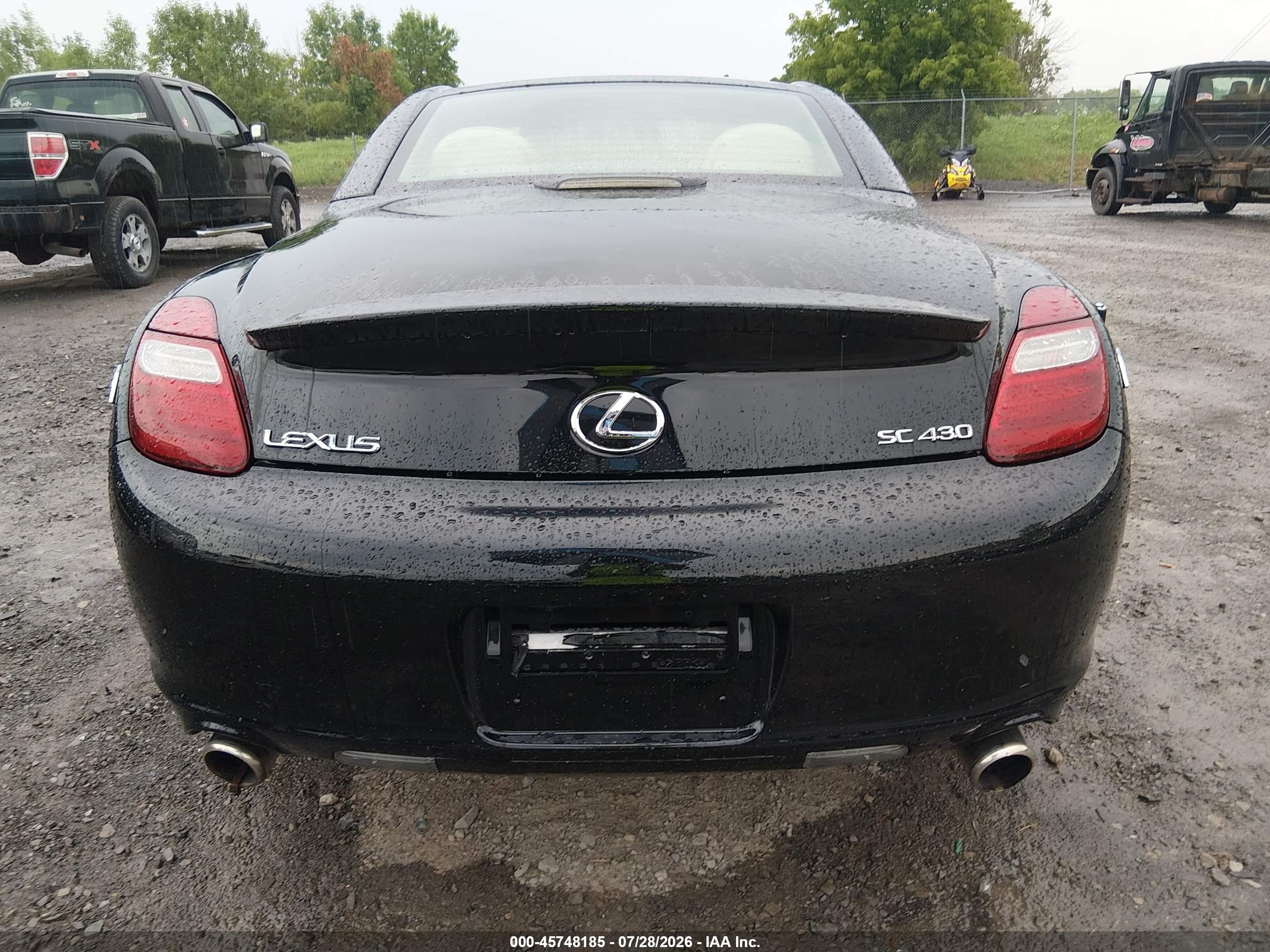 2007 Lexus Sc 430 Черный vin: JTHFN45YX79012565