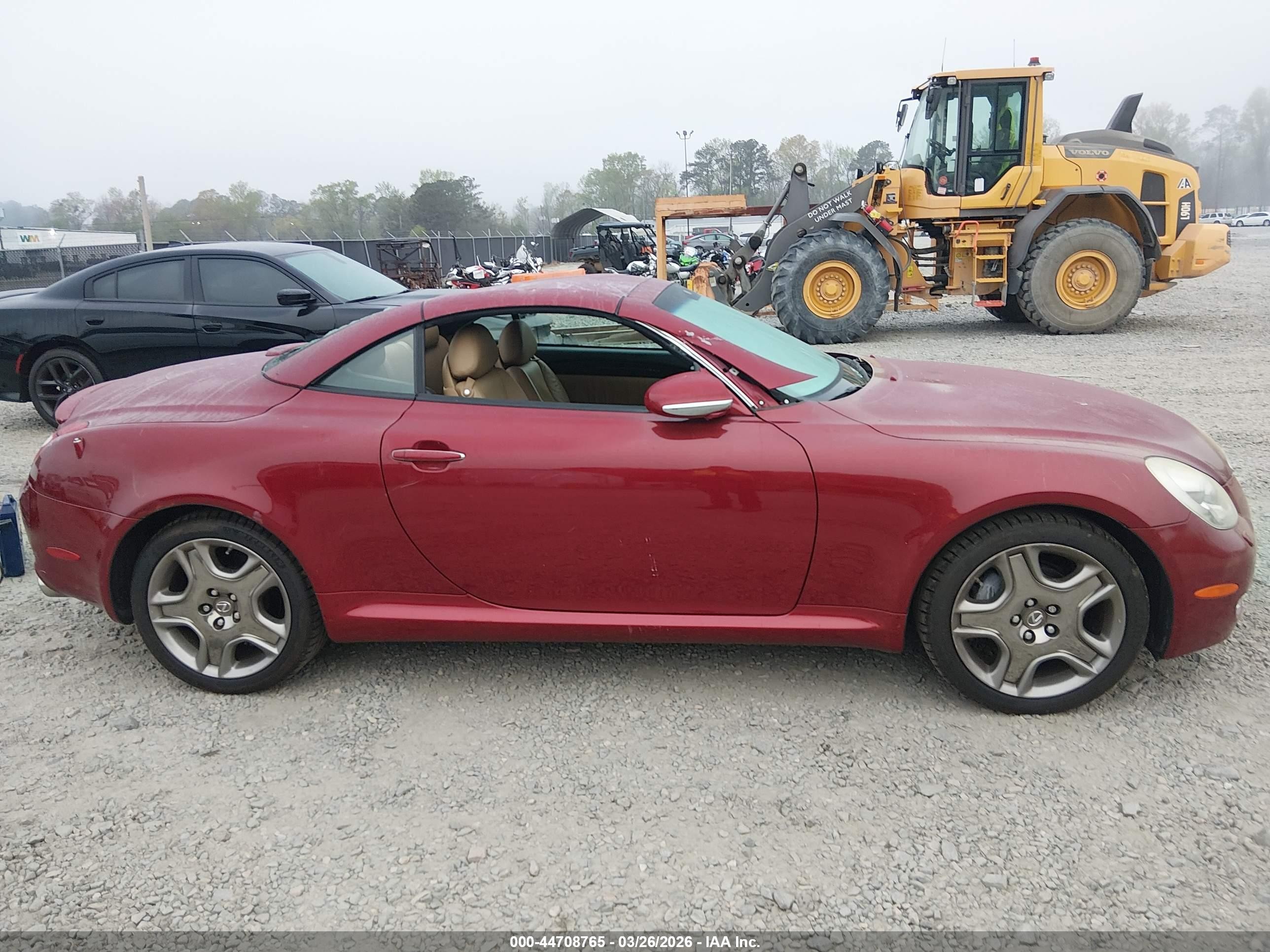 2008 Lexus Sc 430   Red vin: JTHFN45YX89016844