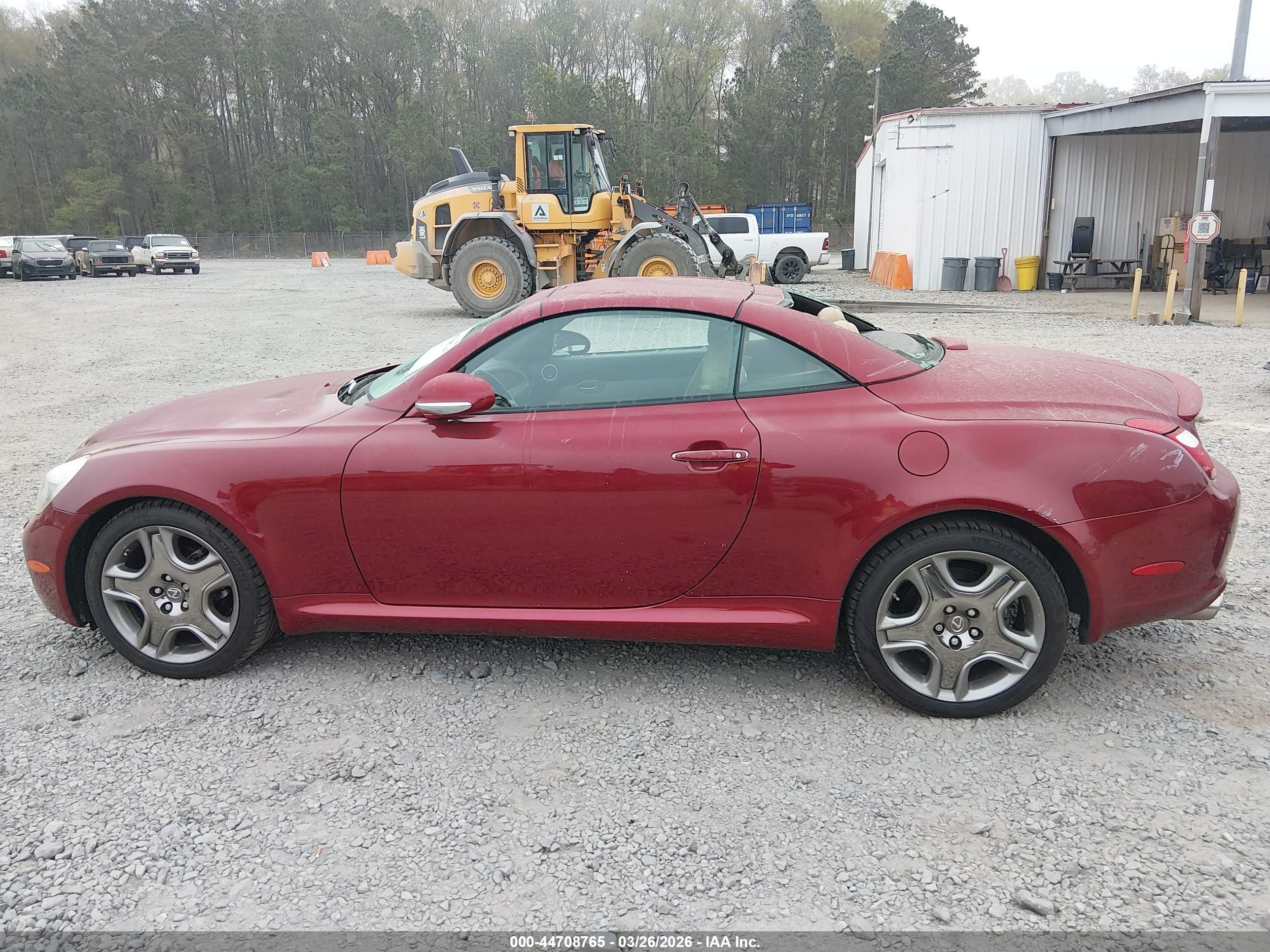 2008 Lexus Sc 430   Red vin: JTHFN45YX89016844