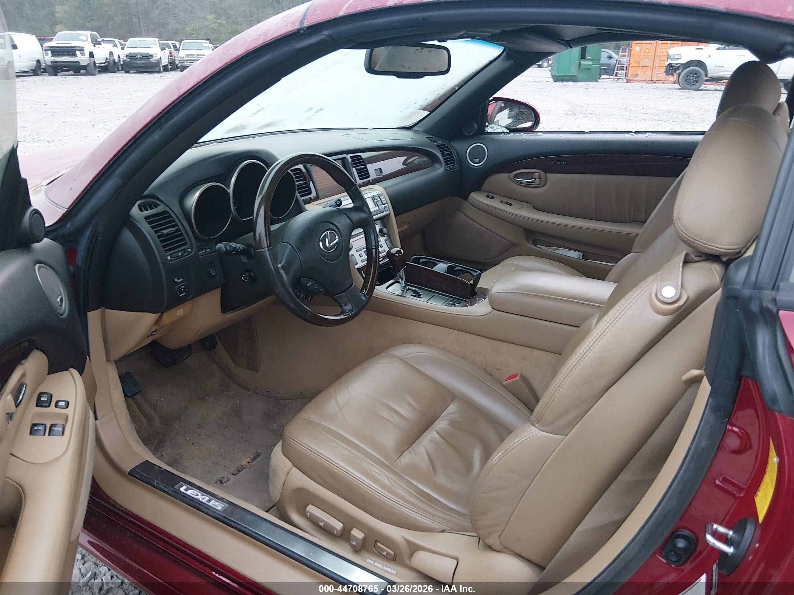 2008 Lexus Sc 430   Red vin: JTHFN45YX89016844
