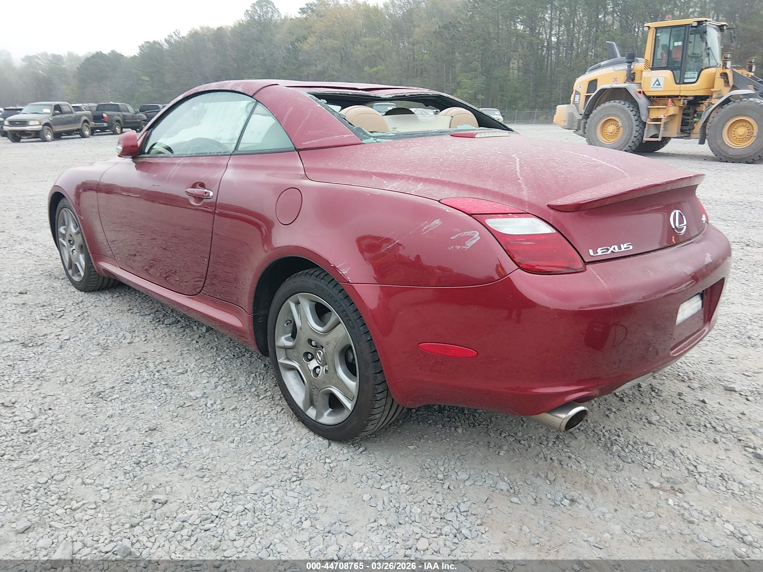 2008 Lexus Sc 430   Red vin: JTHFN45YX89016844