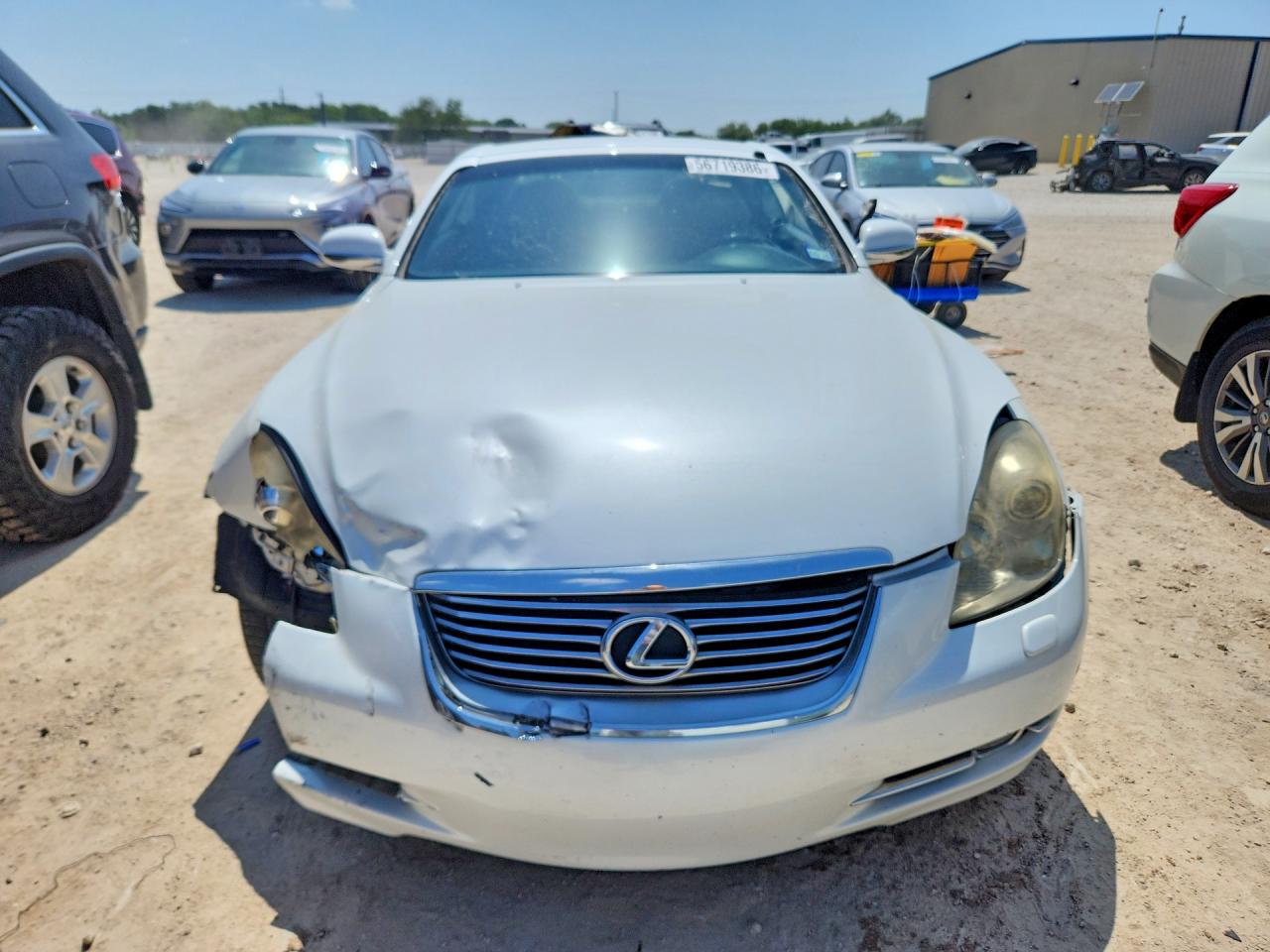 2008 Lexus Sc 430 White vin: JTHFN45YX89017556
