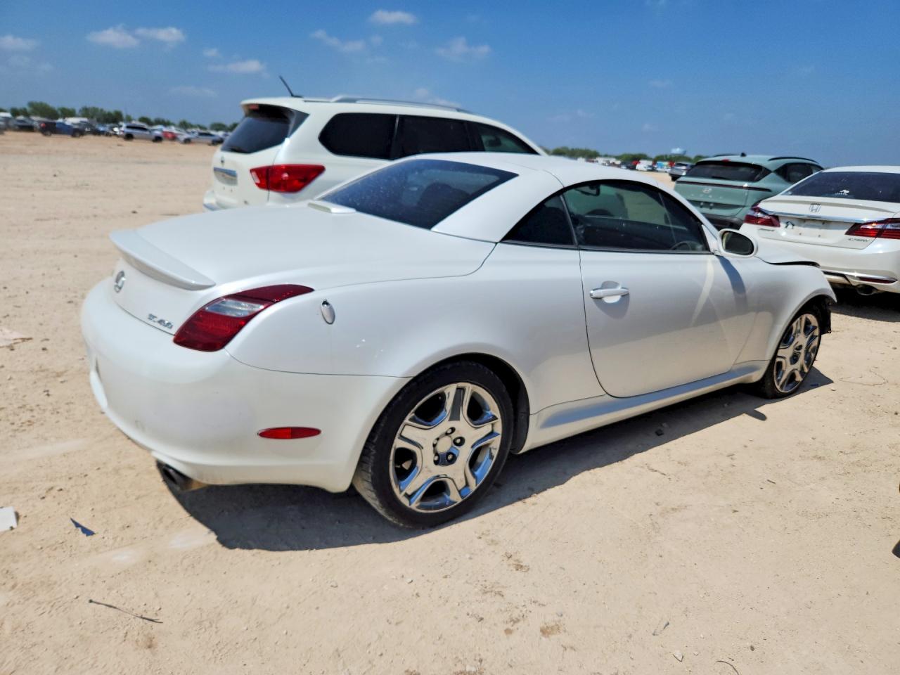2008 Lexus Sc 430 White vin: JTHFN45YX89017556