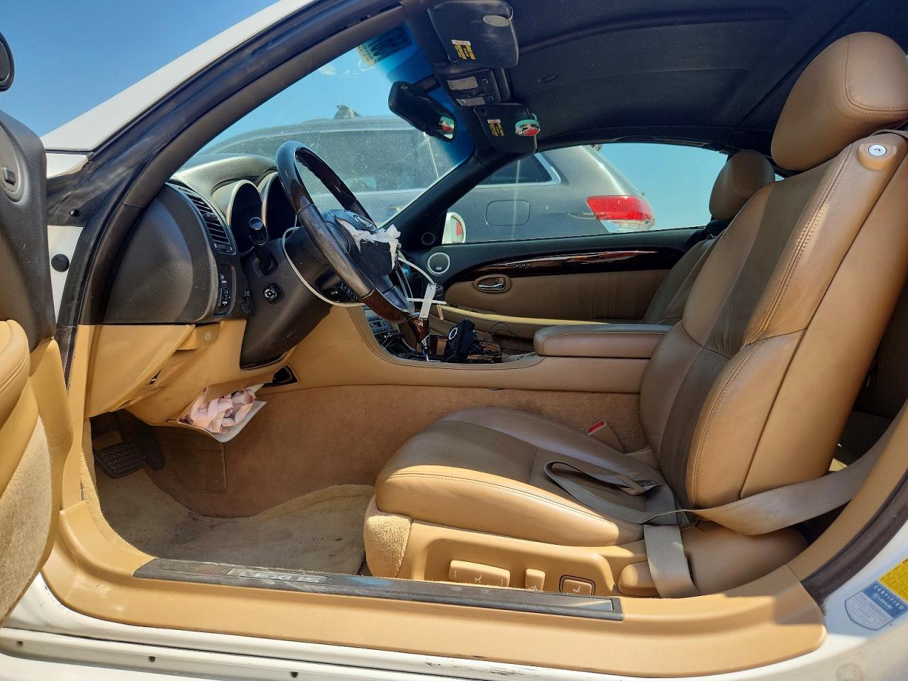 2008 Lexus Sc 430 White vin: JTHFN45YX89017556
