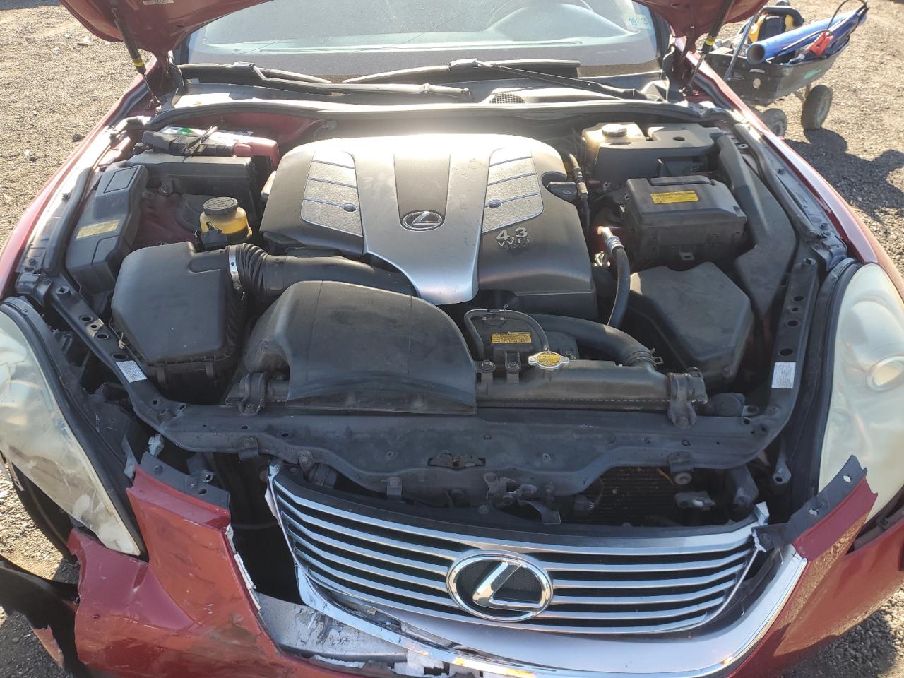 2008 Lexus Sc 430 Burgundy vin: JTHFN45YX89019498