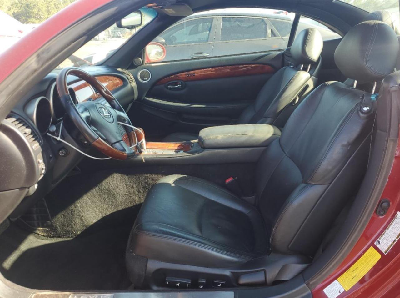 2008 Lexus Sc 430 Burgundy vin: JTHFN45YX89019498
