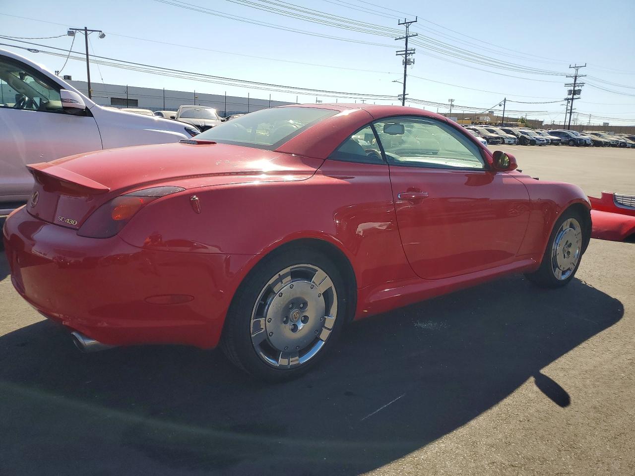 2002 Lexus Sc 430 Red vin: JTHFN48Y020008601