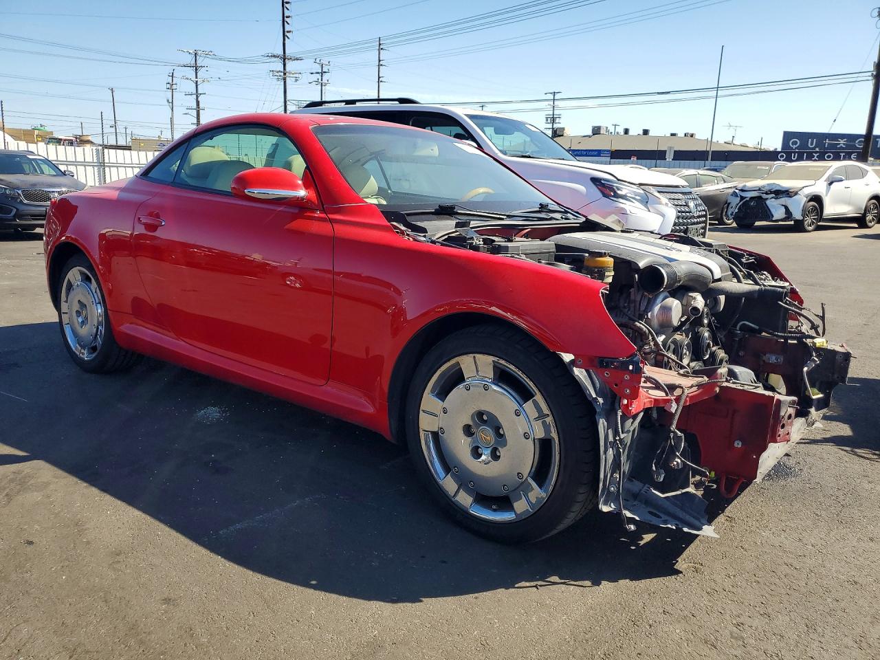 2002 Lexus Sc 430 Red vin: JTHFN48Y020008601