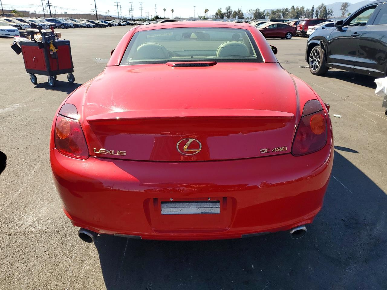 2002 Lexus Sc 430 Red vin: JTHFN48Y020008601