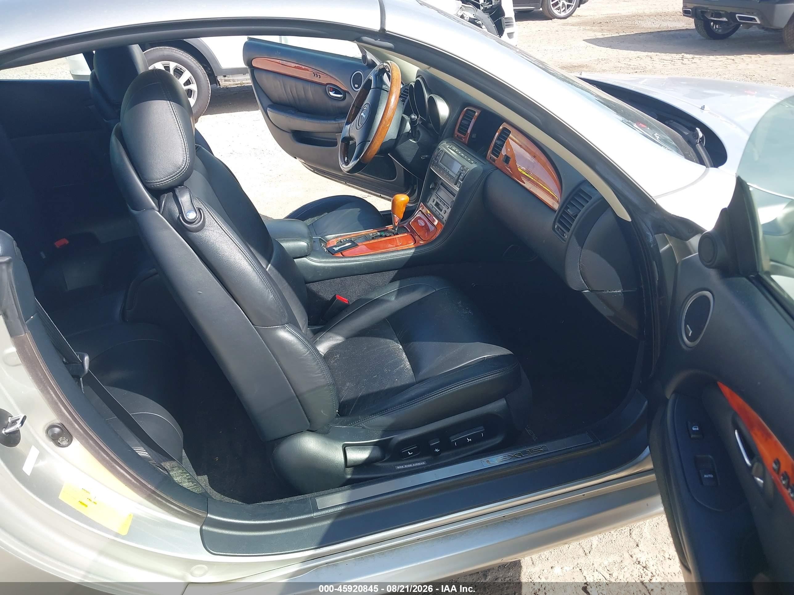 2002 Lexus Sc 430 Silver vin: JTHFN48Y020010817