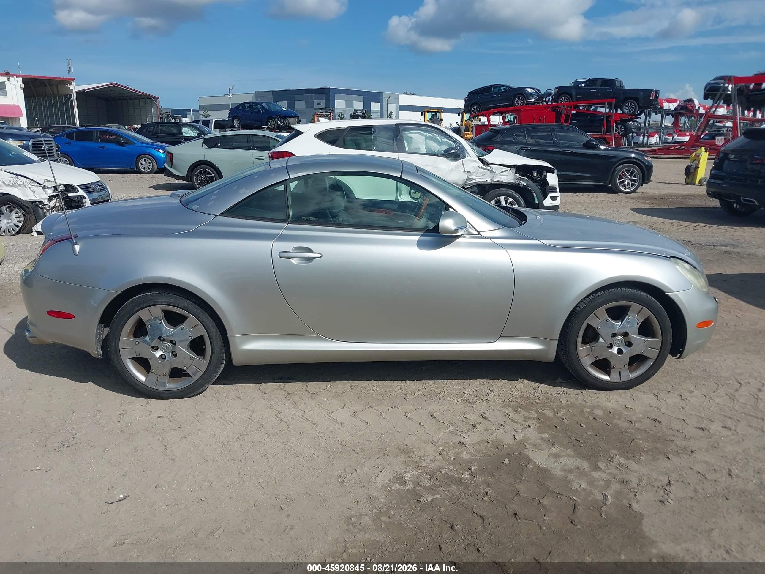 2002 Lexus Sc 430 Silver vin: JTHFN48Y020010817