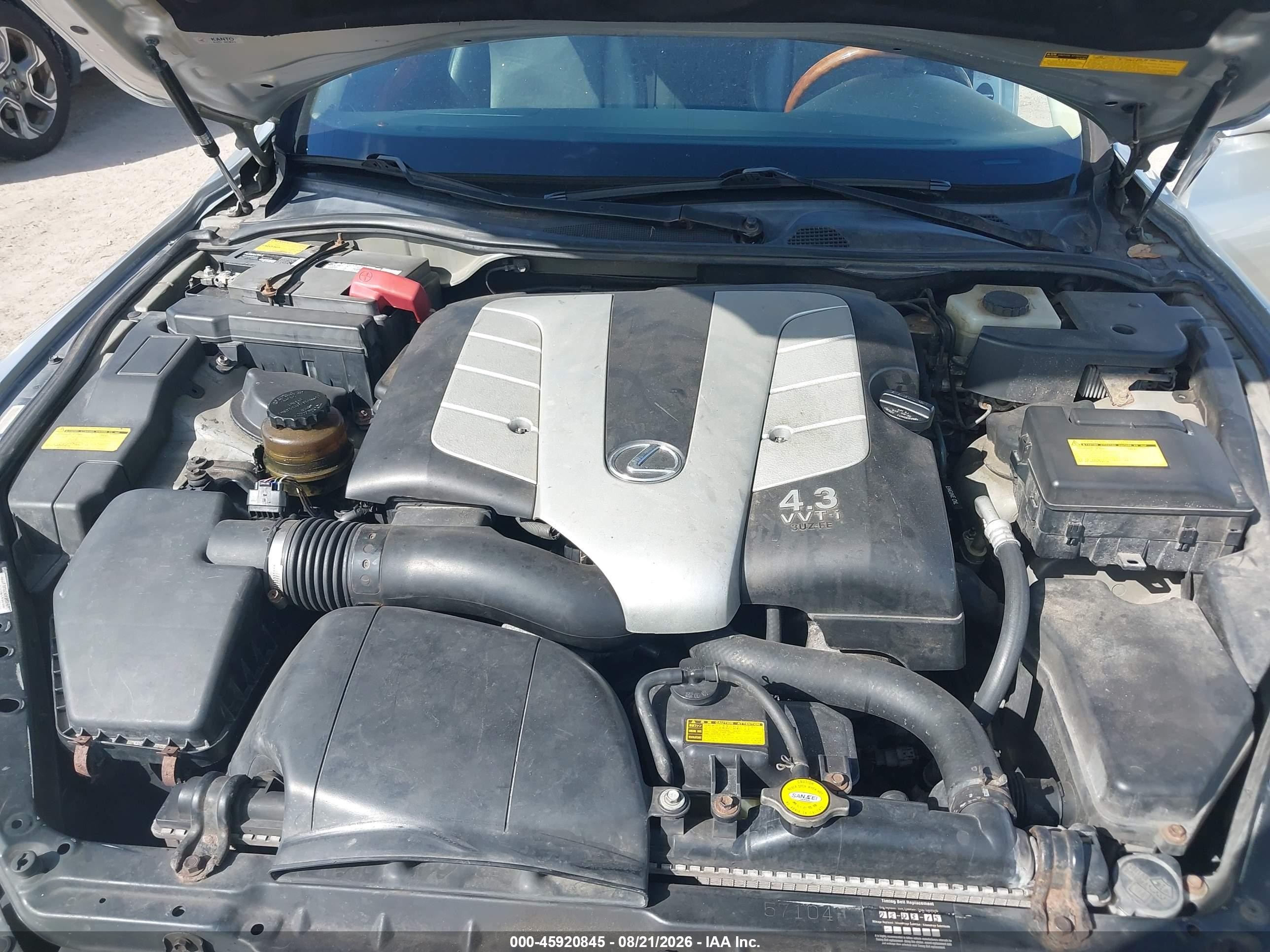 2002 Lexus Sc 430 Silver vin: JTHFN48Y020010817