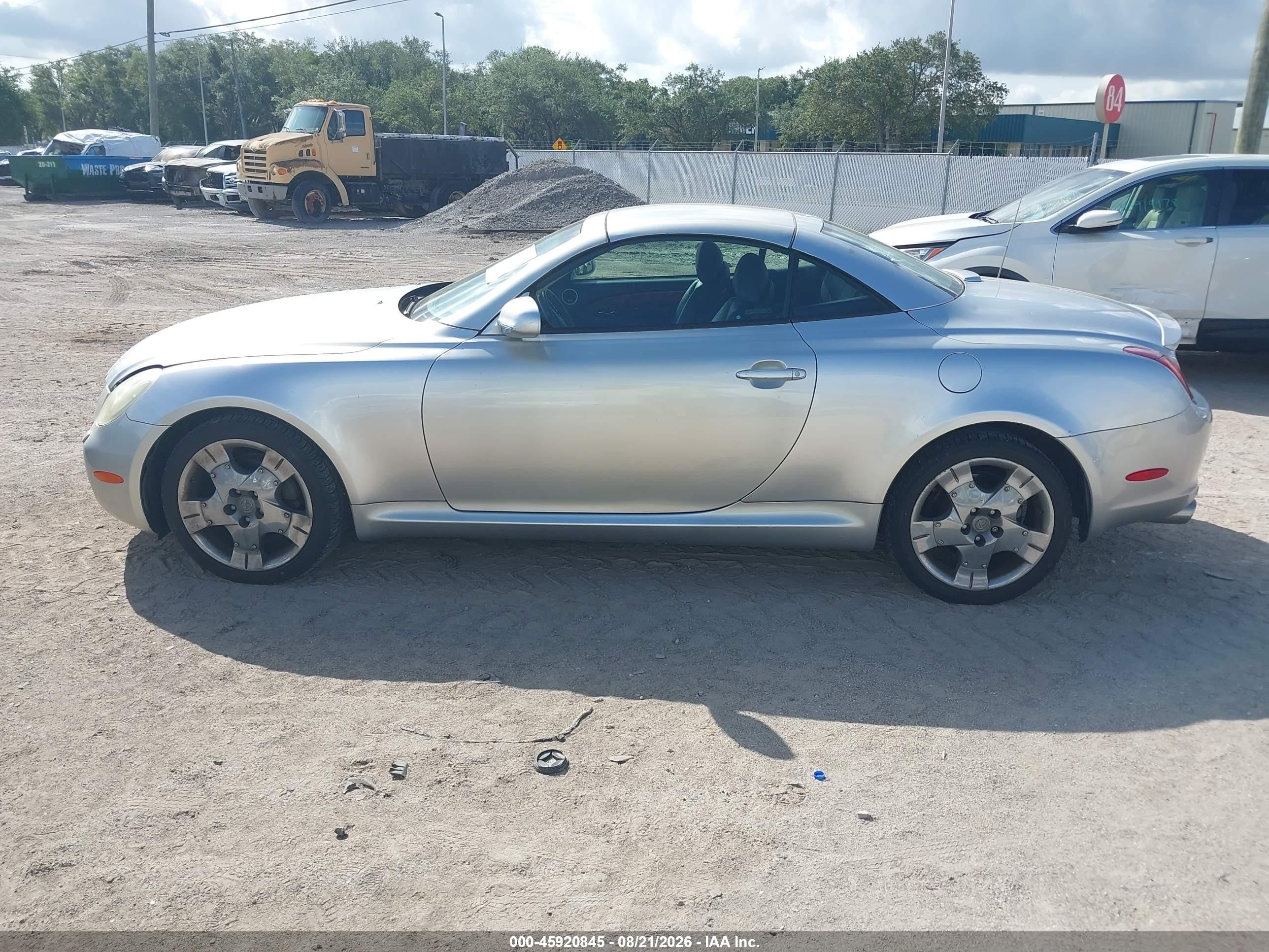 2002 Lexus Sc 430 Silver vin: JTHFN48Y020010817