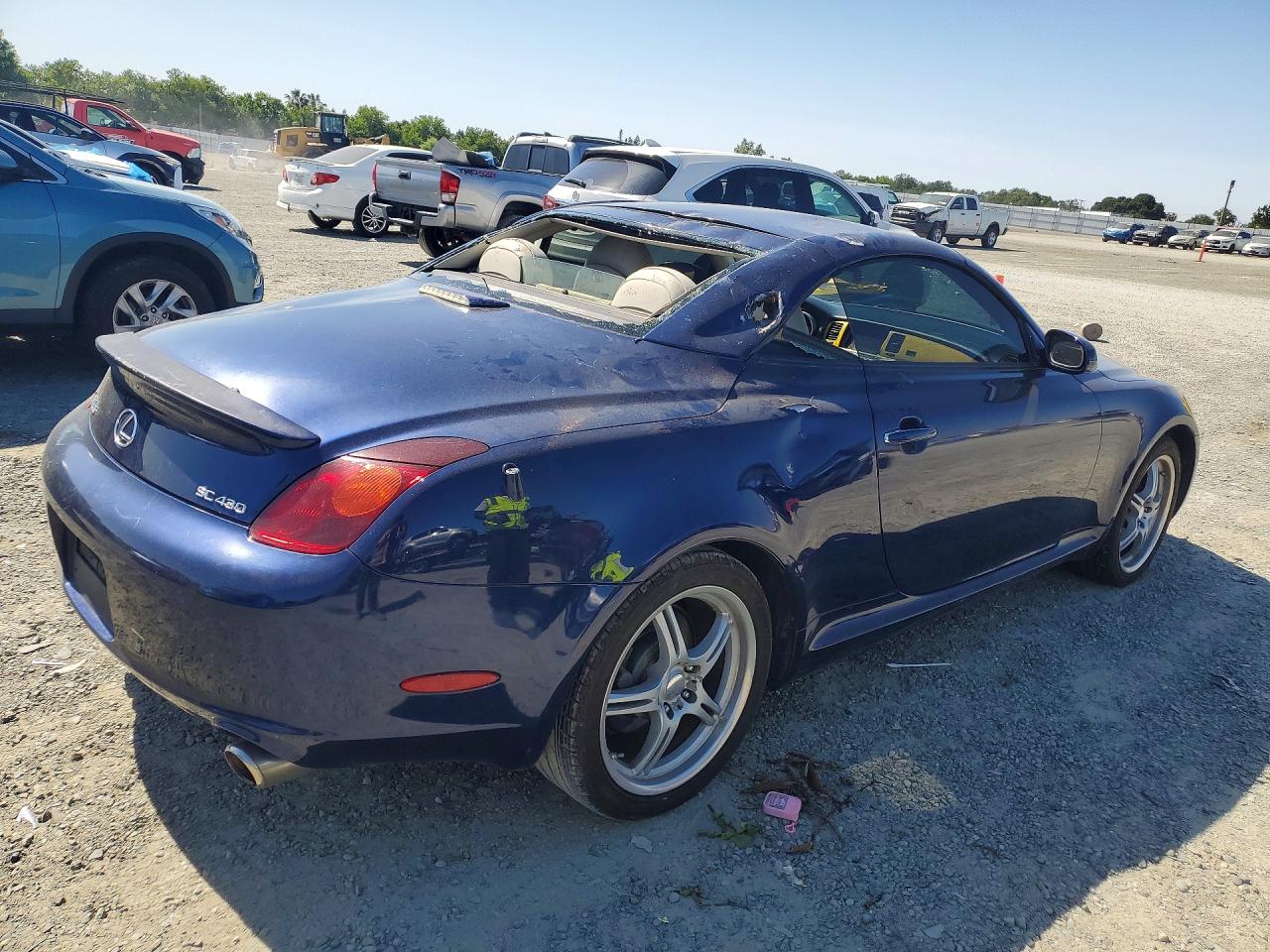 2002 Lexus Sc 430 Blue vin: JTHFN48Y020017234
