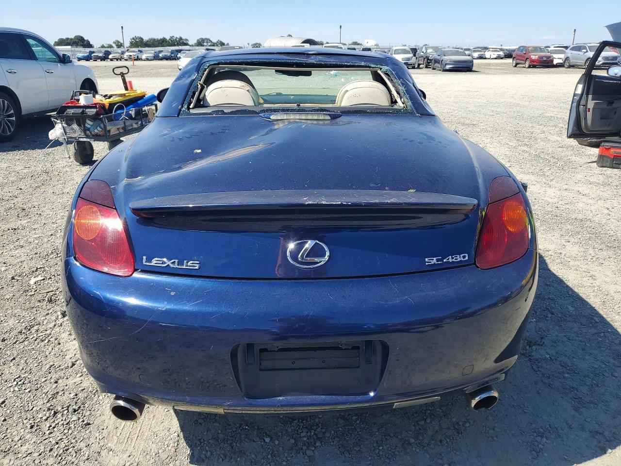 2002 Lexus Sc 430 Blue vin: JTHFN48Y020017234