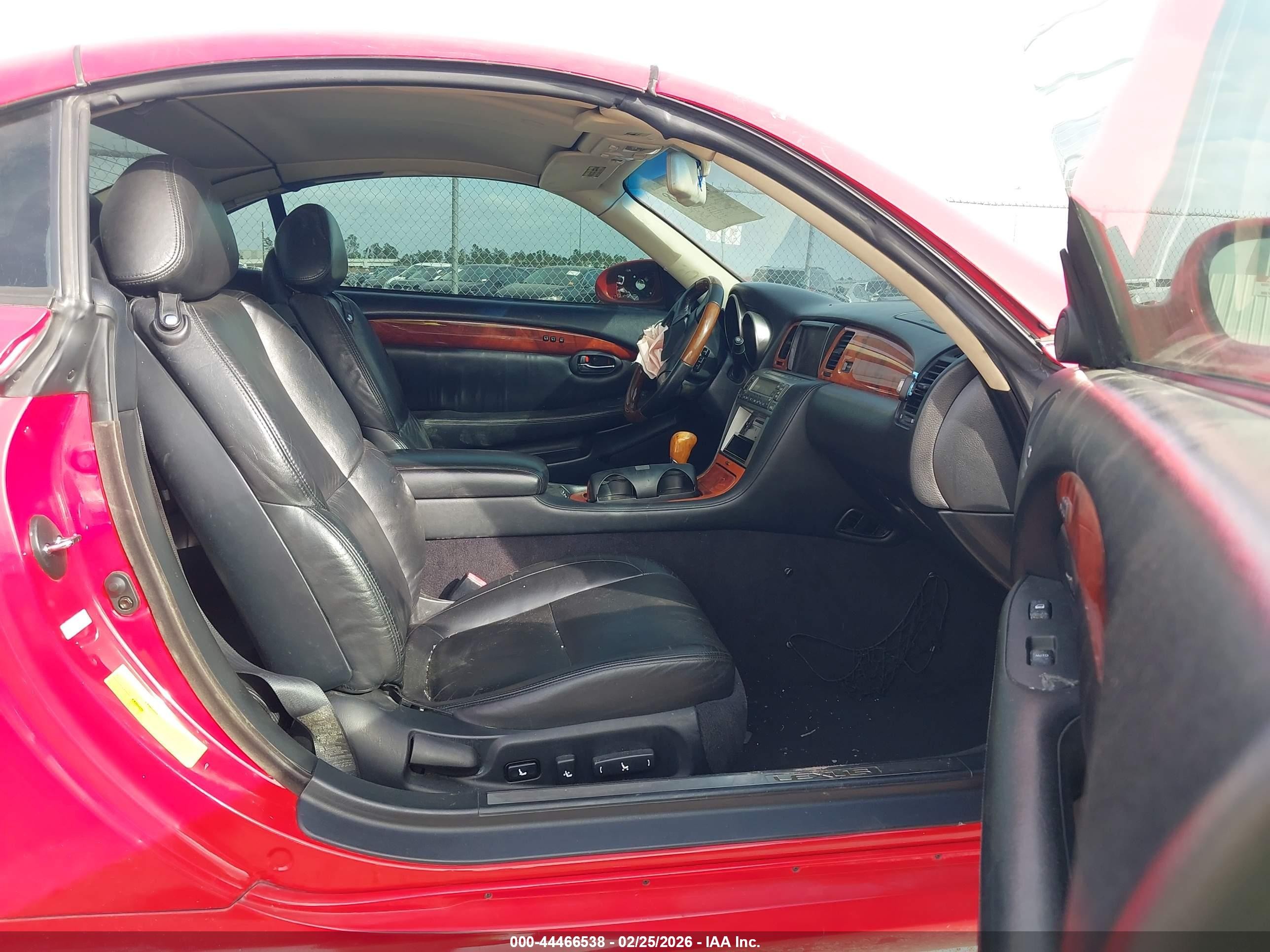 2002 Lexus Sc 430   Red vin: JTHFN48Y020026869