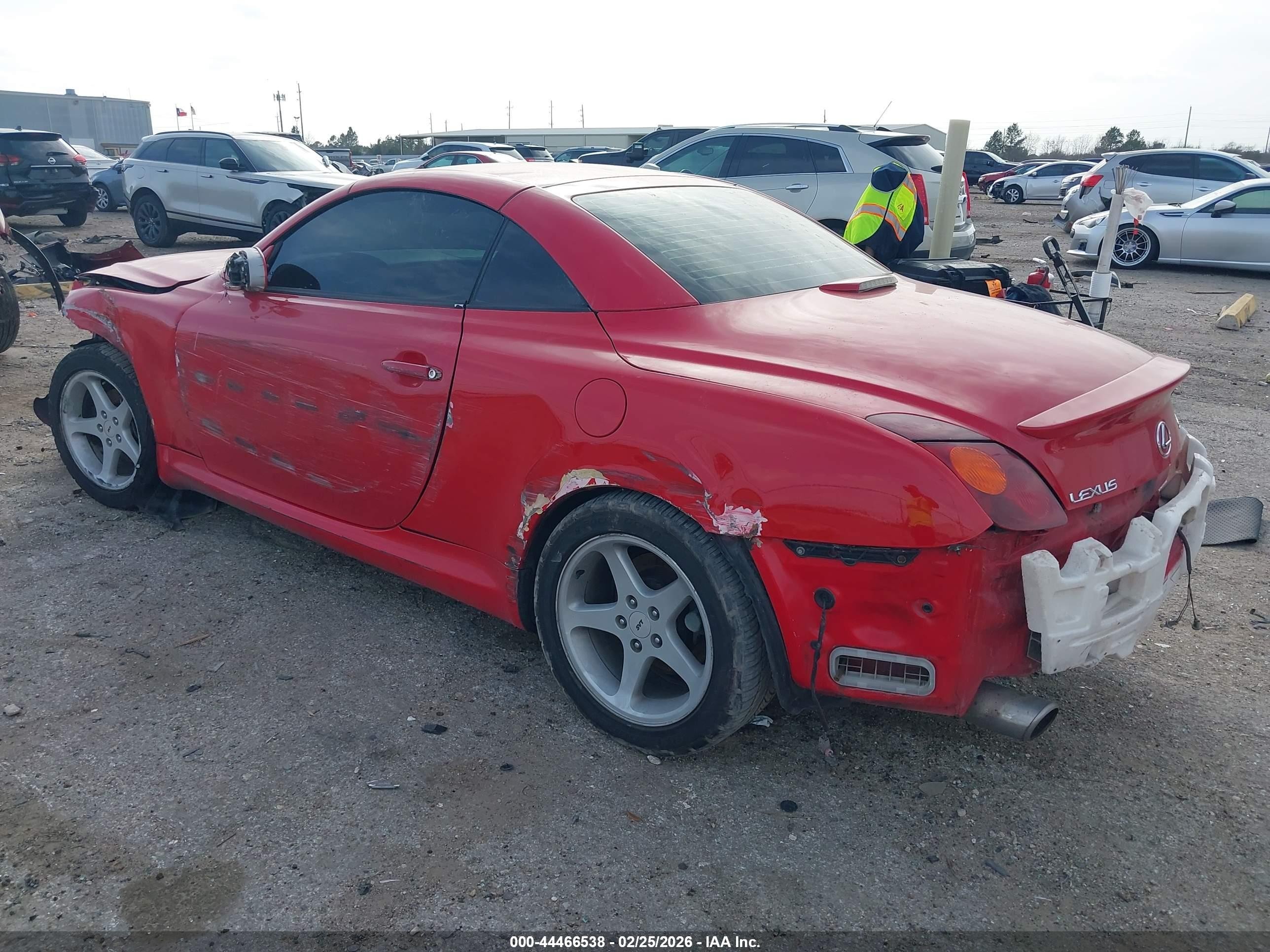 2002 Lexus Sc 430   Red vin: JTHFN48Y020026869
