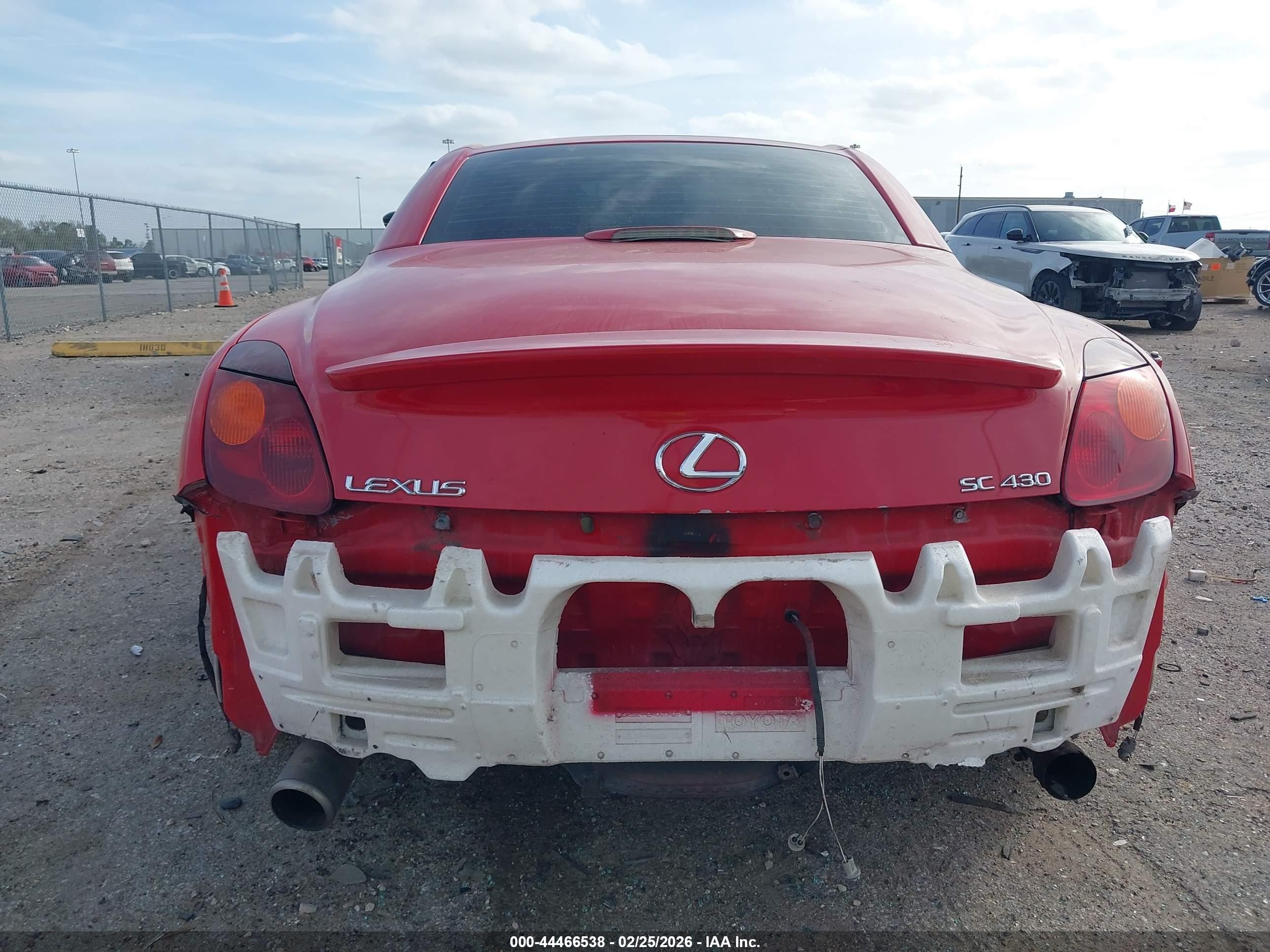 2002 Lexus Sc 430   Red vin: JTHFN48Y020026869