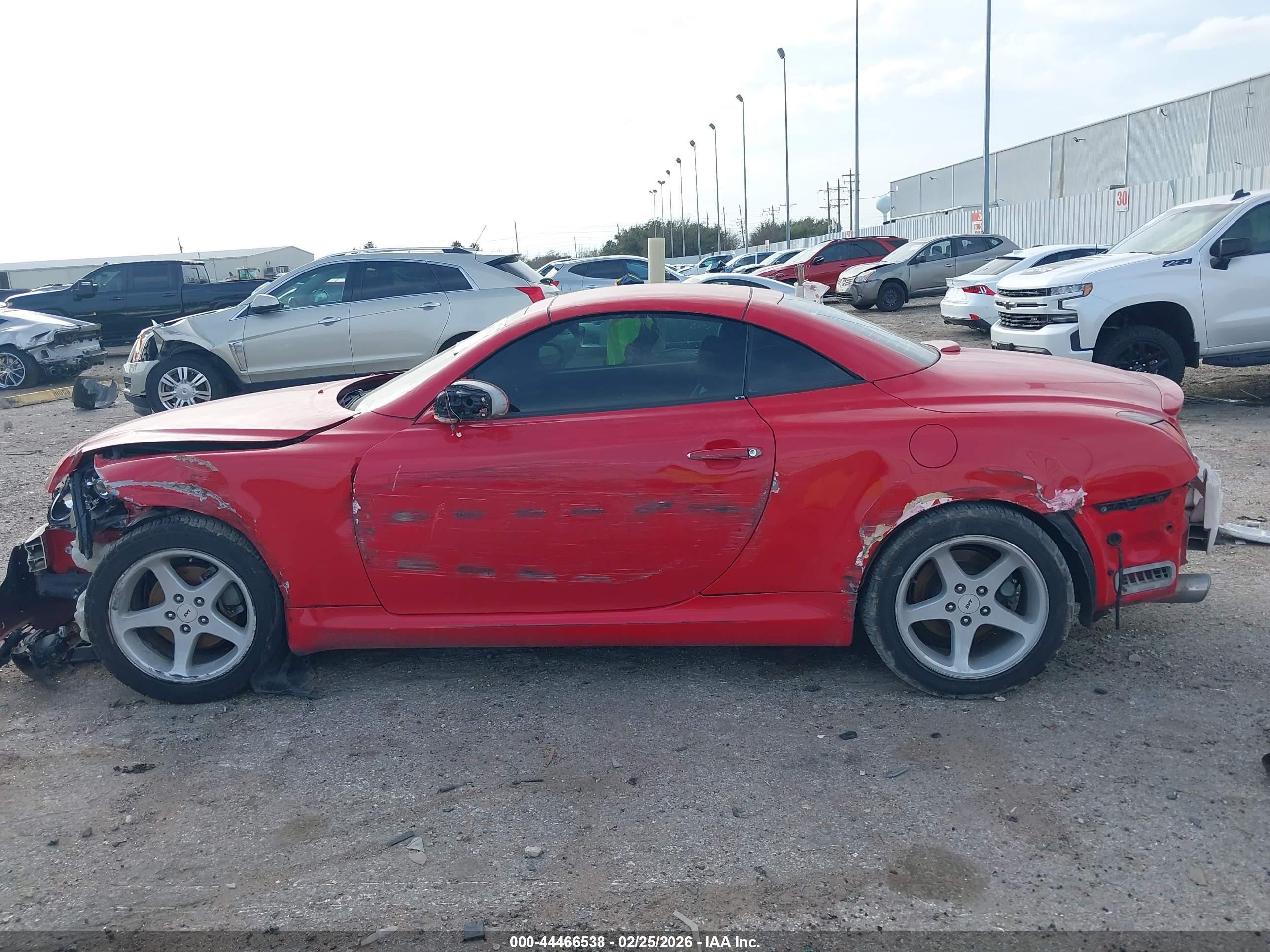 2002 Lexus Sc 430   Red vin: JTHFN48Y020026869