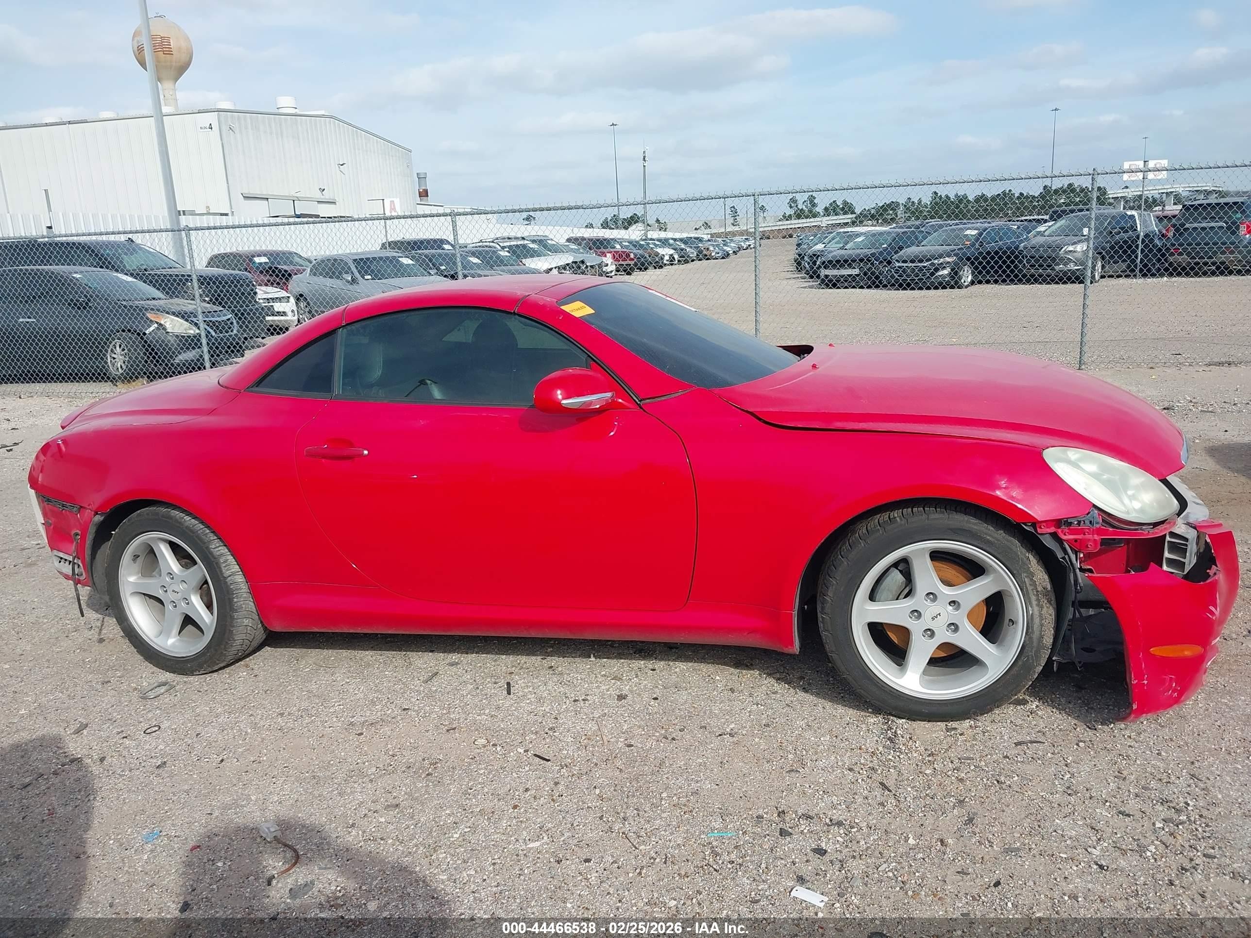 2002 Lexus Sc 430   Red vin: JTHFN48Y020026869