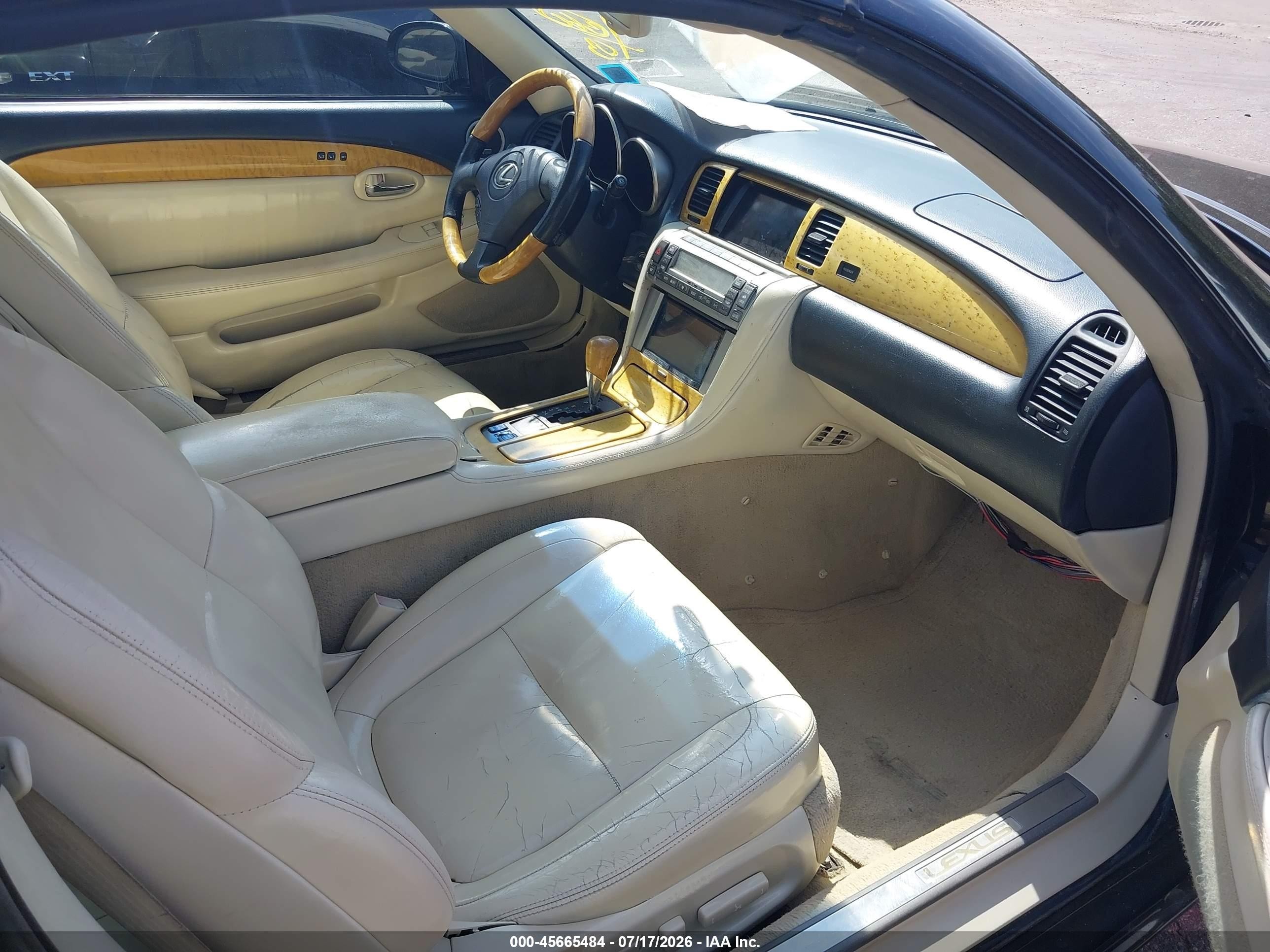 2003 Lexus Sc 430   Black vin: JTHFN48Y030048372