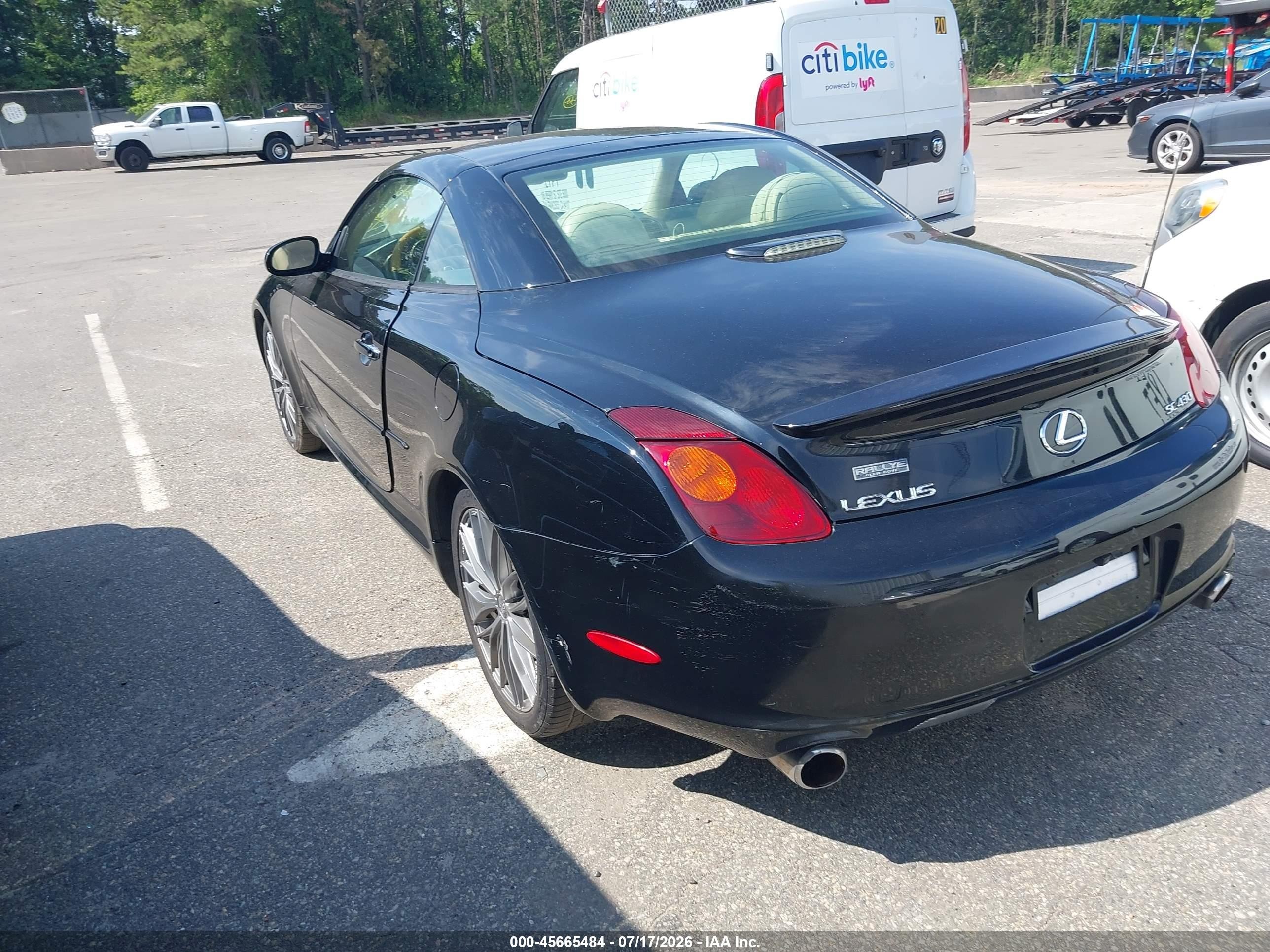 2003 Lexus Sc 430   Black vin: JTHFN48Y030048372