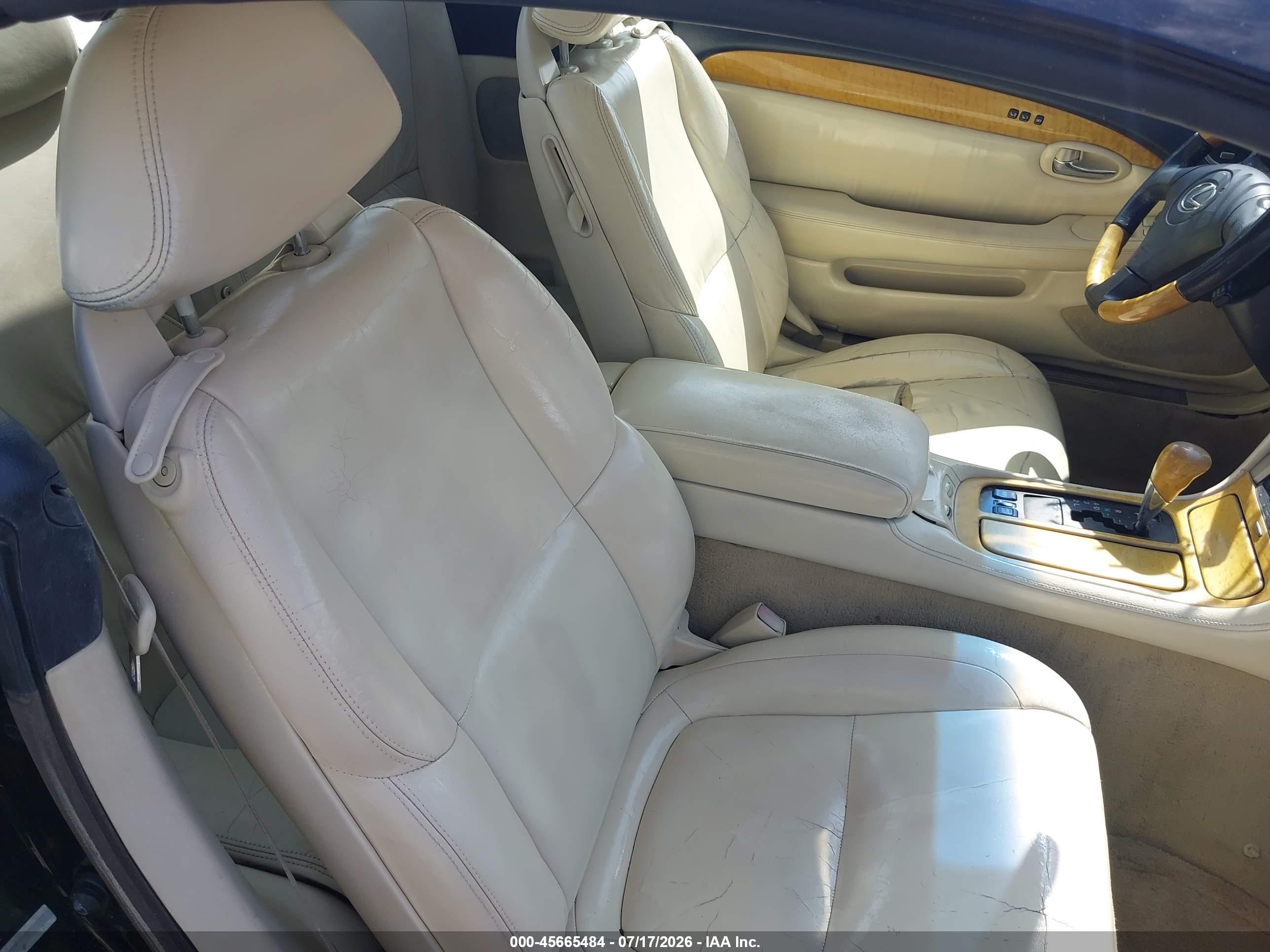 2003 Lexus Sc 430   Black vin: JTHFN48Y030048372