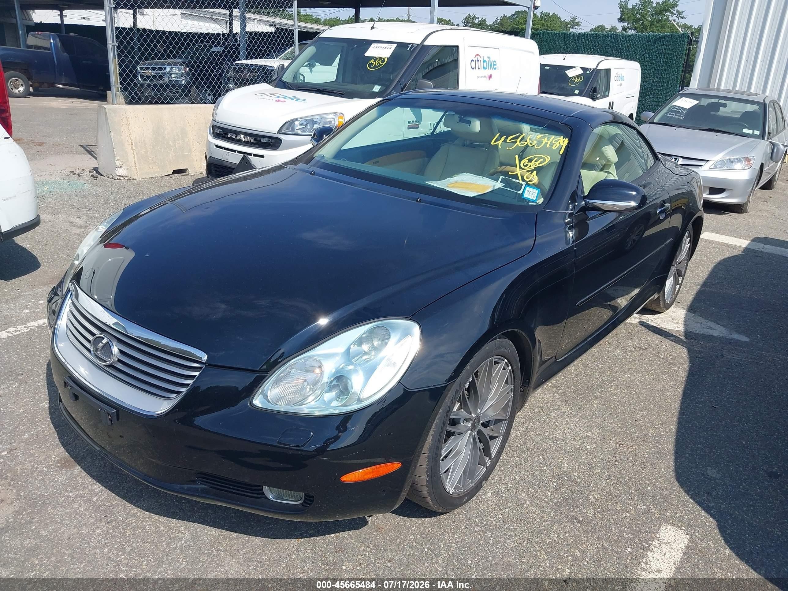 2003 Lexus Sc 430   Black vin: JTHFN48Y030048372
