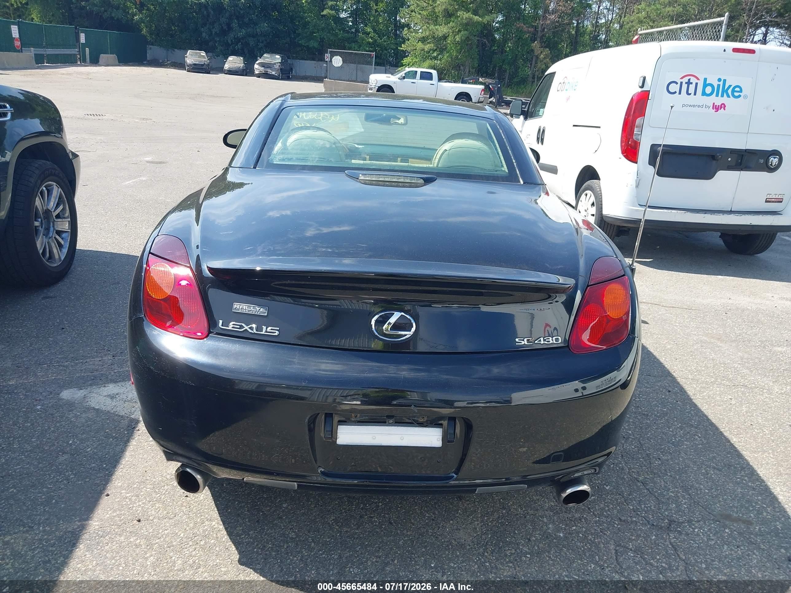 2003 Lexus Sc 430   Black vin: JTHFN48Y030048372
