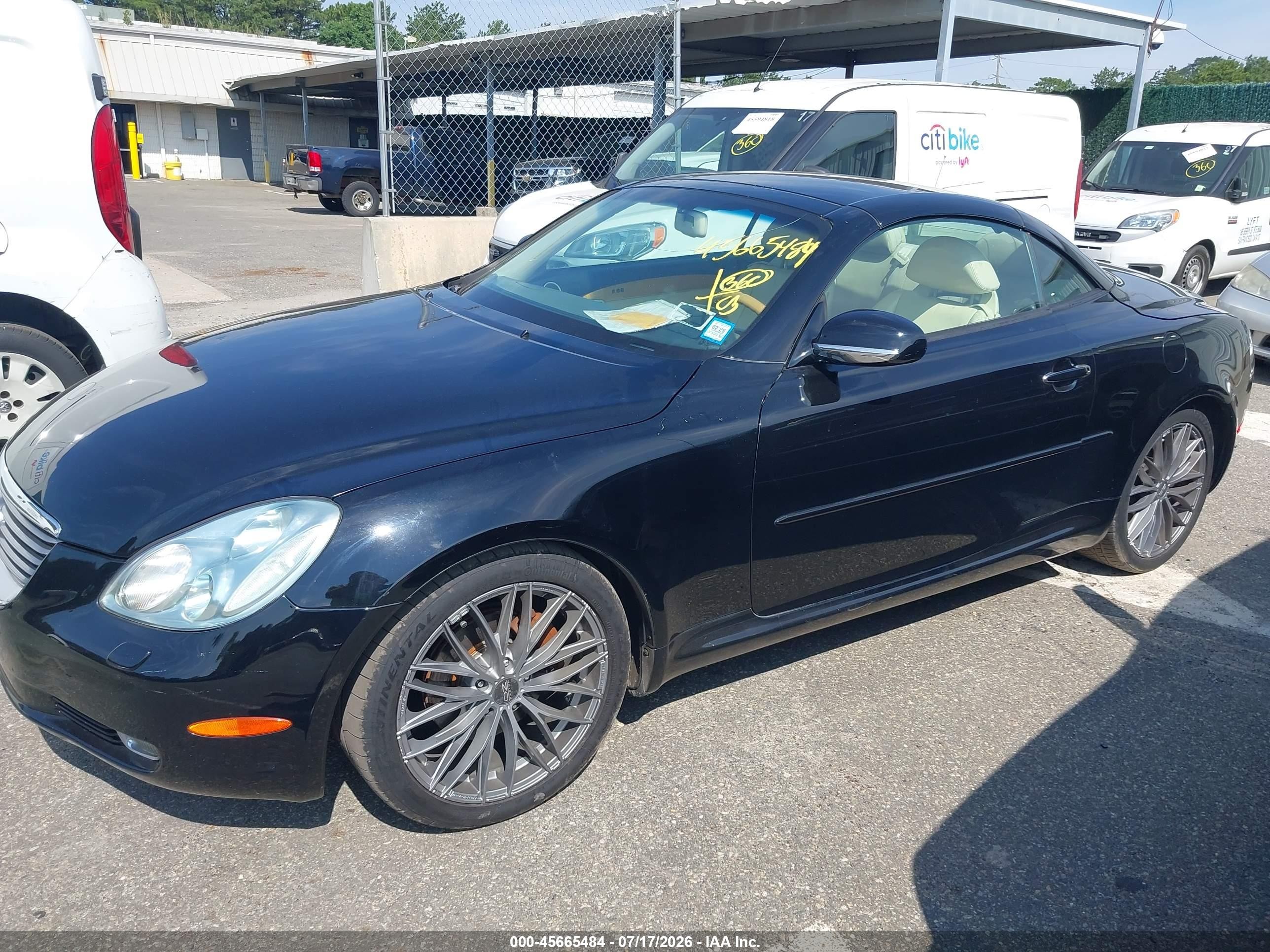 2003 Lexus Sc 430   Black vin: JTHFN48Y030048372