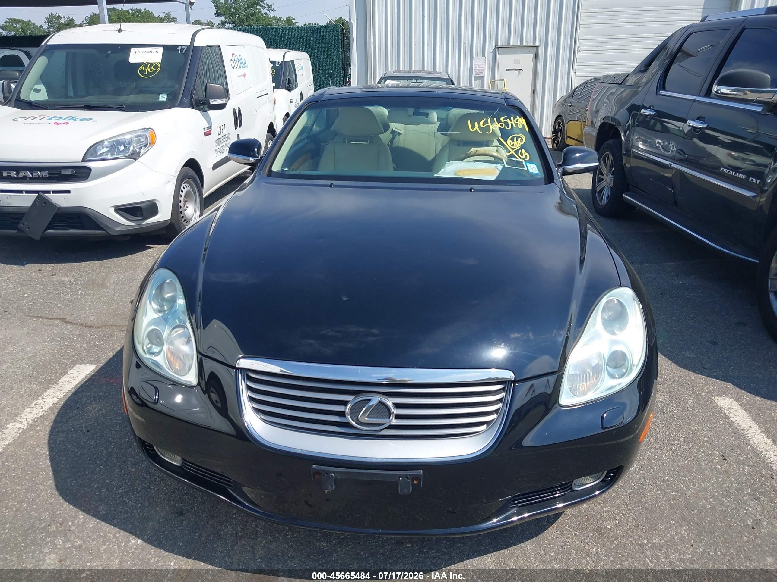2003 Lexus Sc 430   Black vin: JTHFN48Y030048372