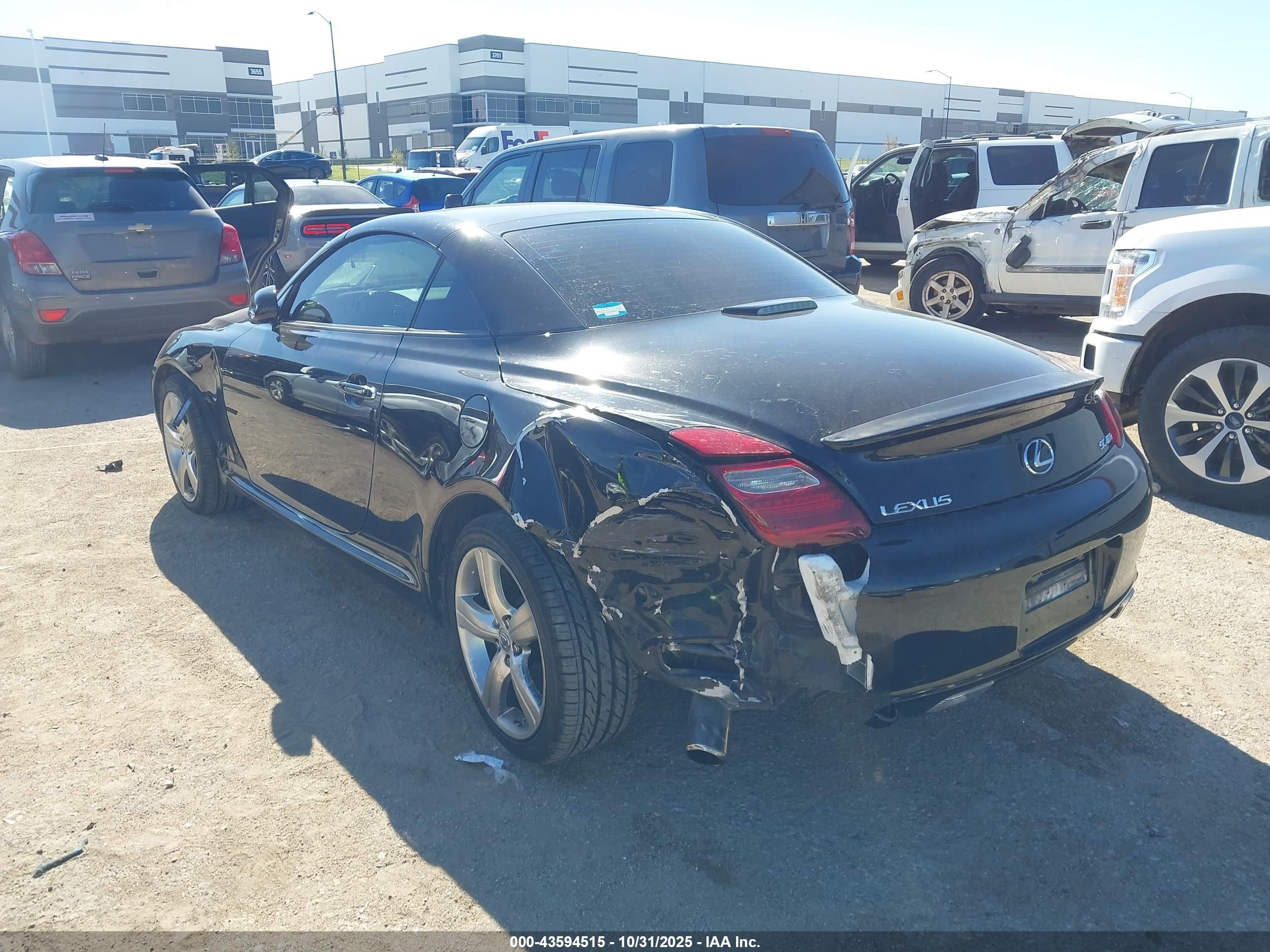 2006 Lexus Sc 430   Black vin: JTHFN48Y069008048