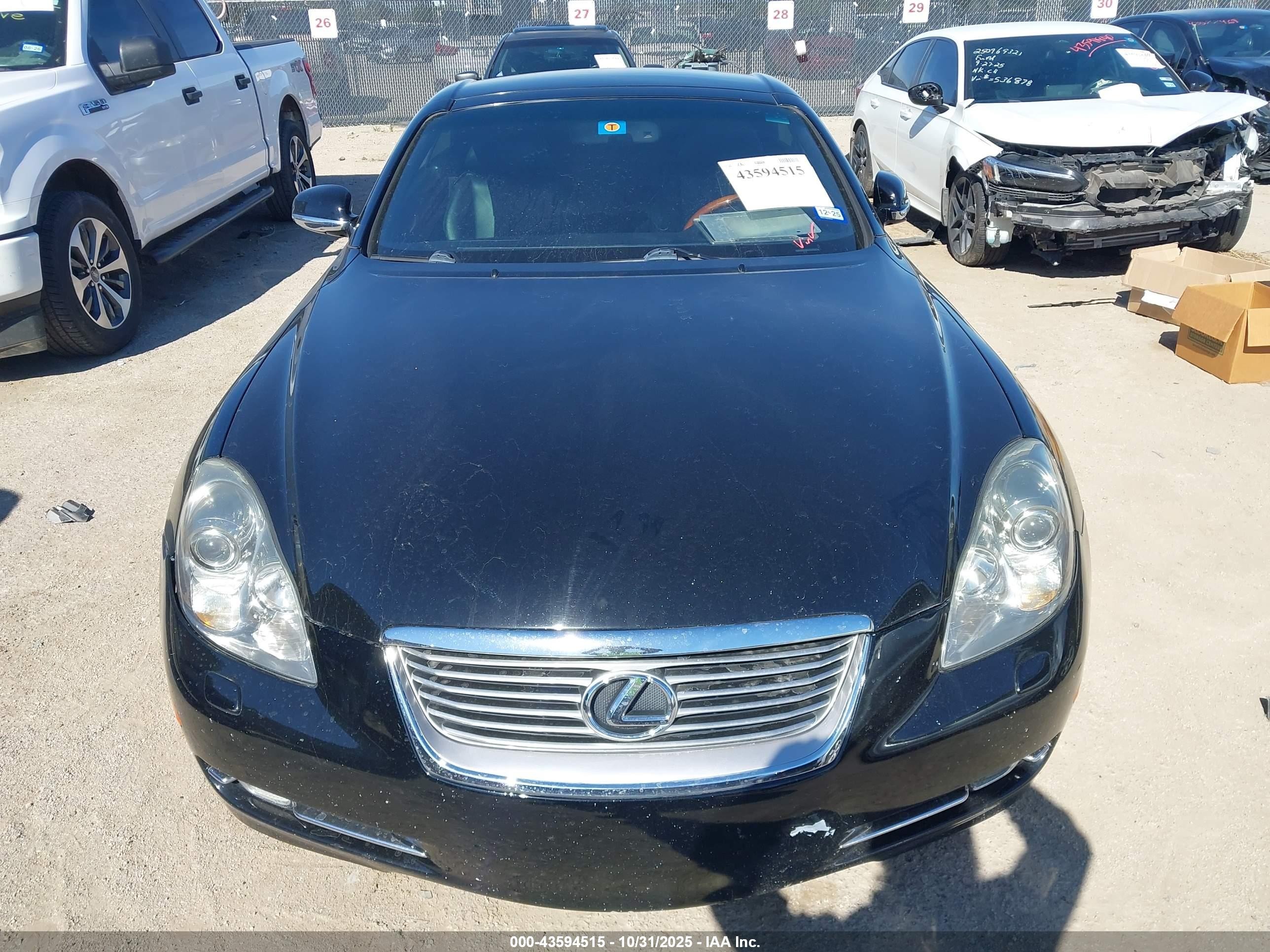 2006 Lexus Sc 430   Black vin: JTHFN48Y069008048