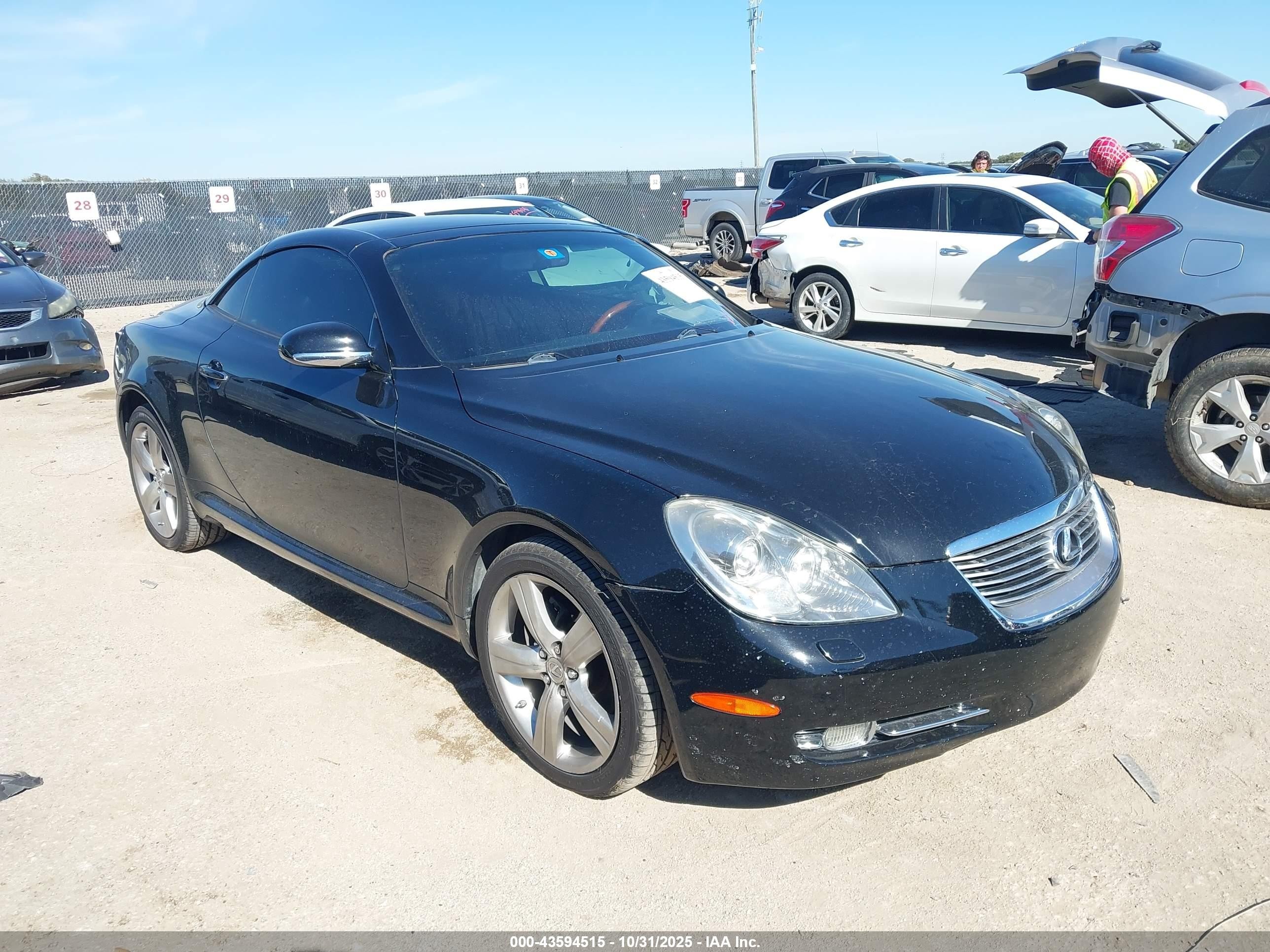 2006 Lexus Sc 430   Black vin: JTHFN48Y069008048