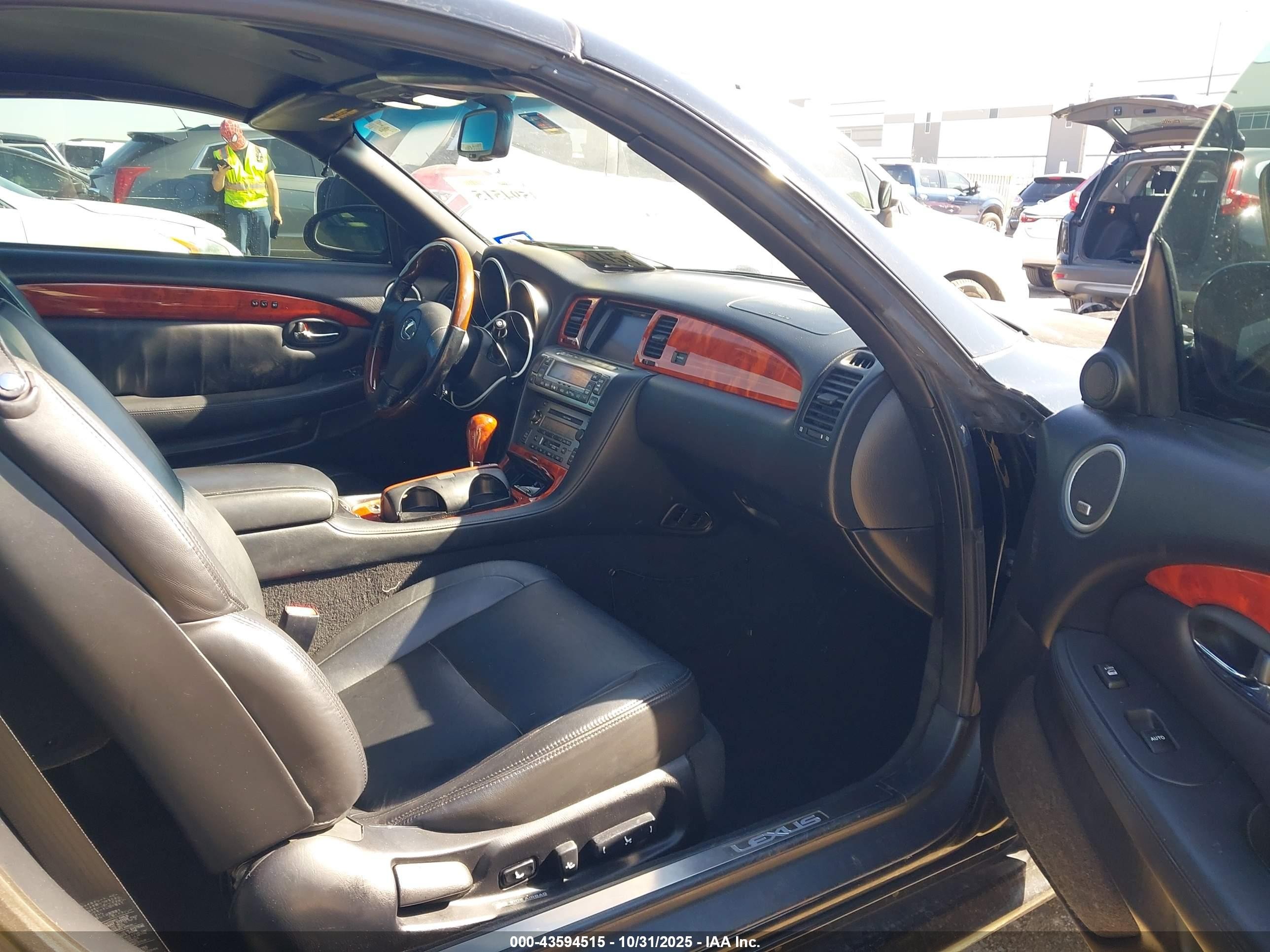2006 Lexus Sc 430   Black vin: JTHFN48Y069008048