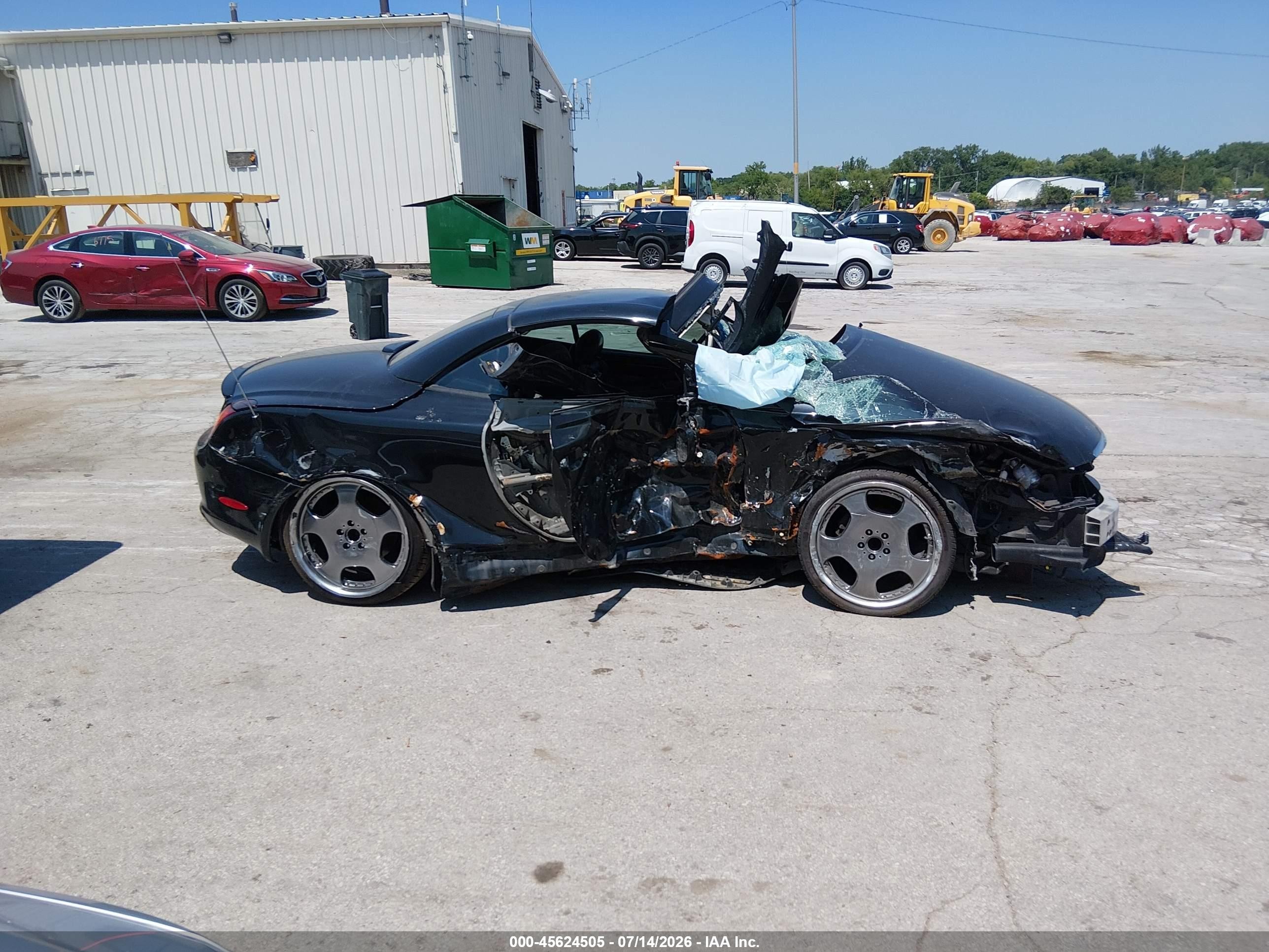 2002 Lexus Sc 430   Black vin: JTHFN48Y120015959