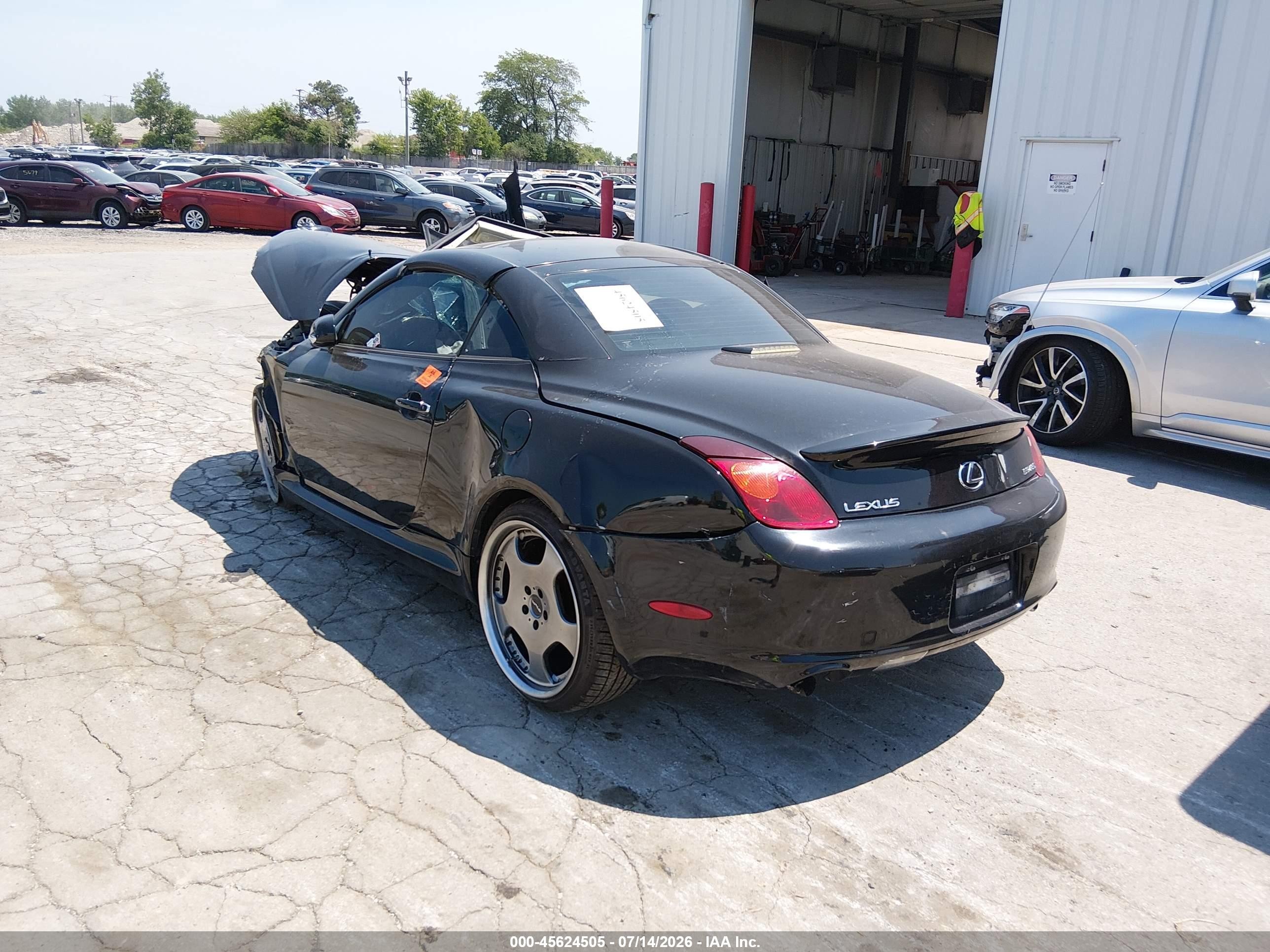 2002 Lexus Sc 430   Black vin: JTHFN48Y120015959