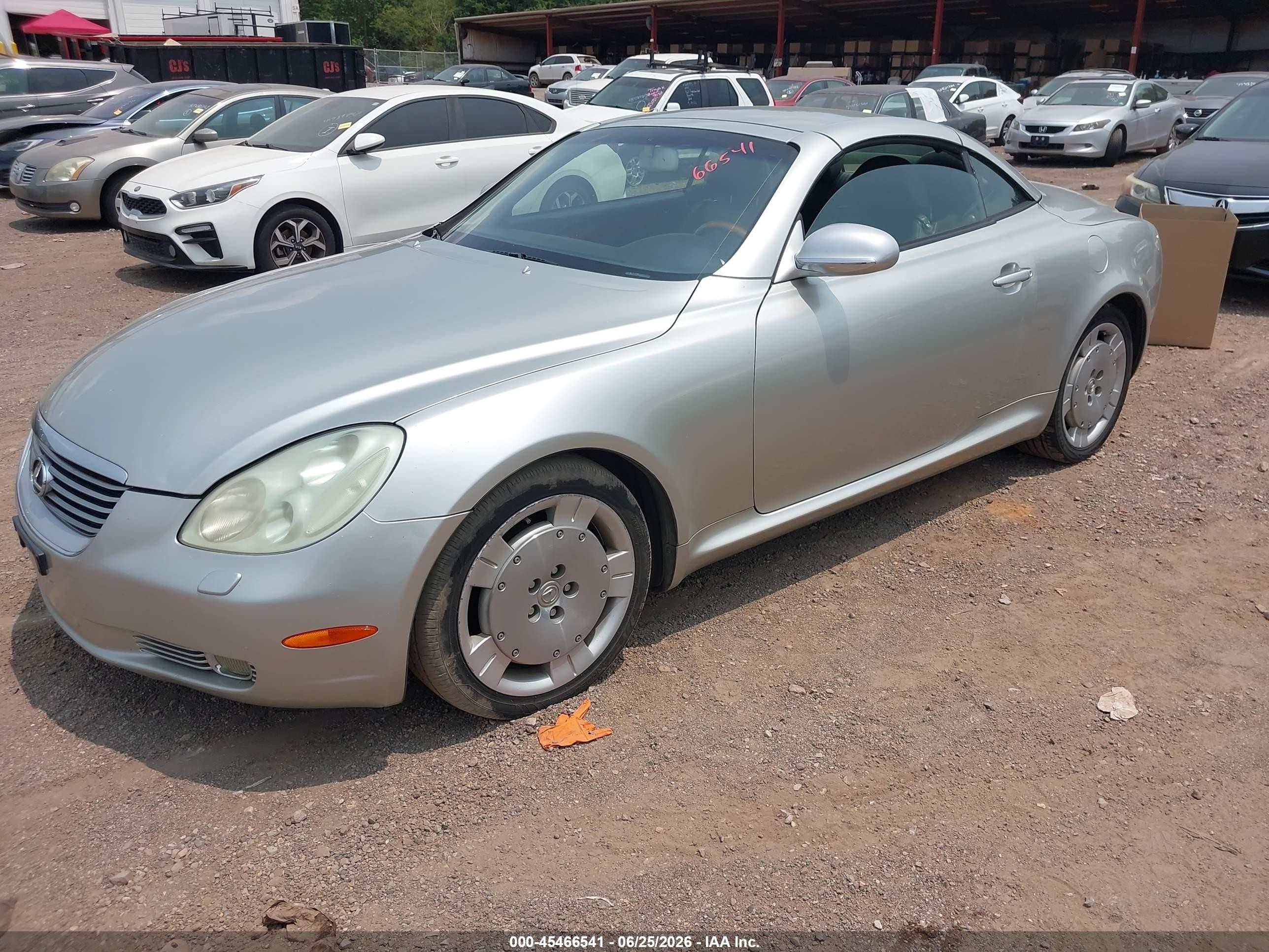 2003 Lexus Sc 430   Silver vin: JTHFN48Y130048381