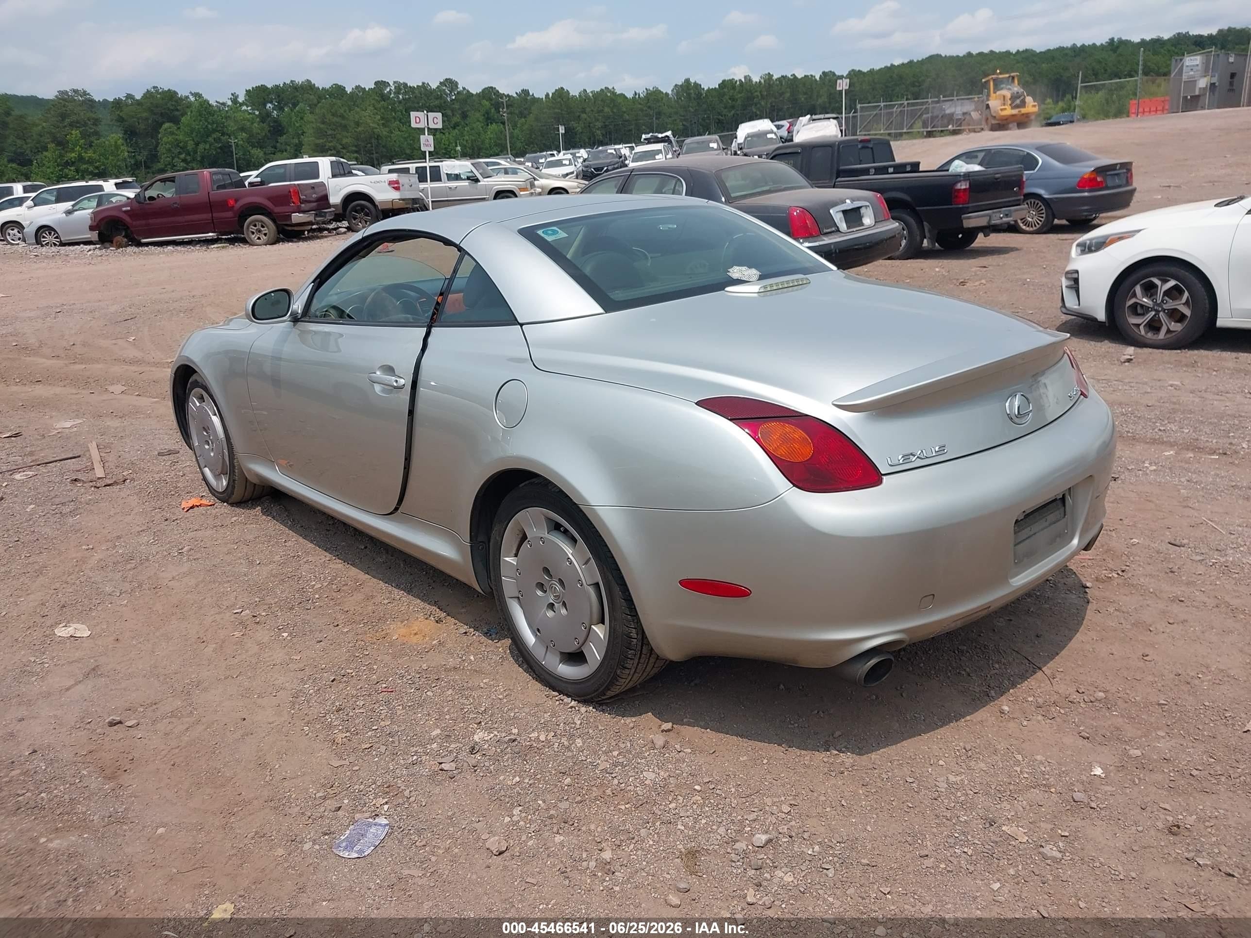 2003 Lexus Sc 430   Silver vin: JTHFN48Y130048381