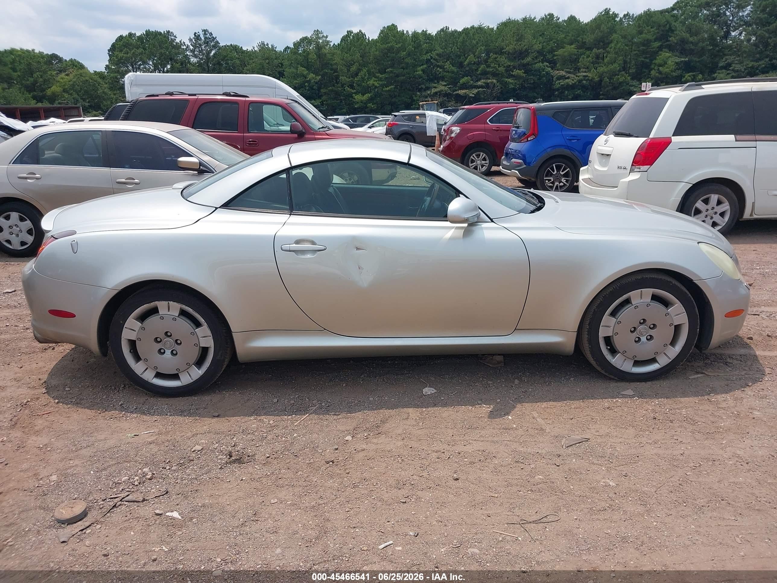 2003 Lexus Sc 430   Silver vin: JTHFN48Y130048381