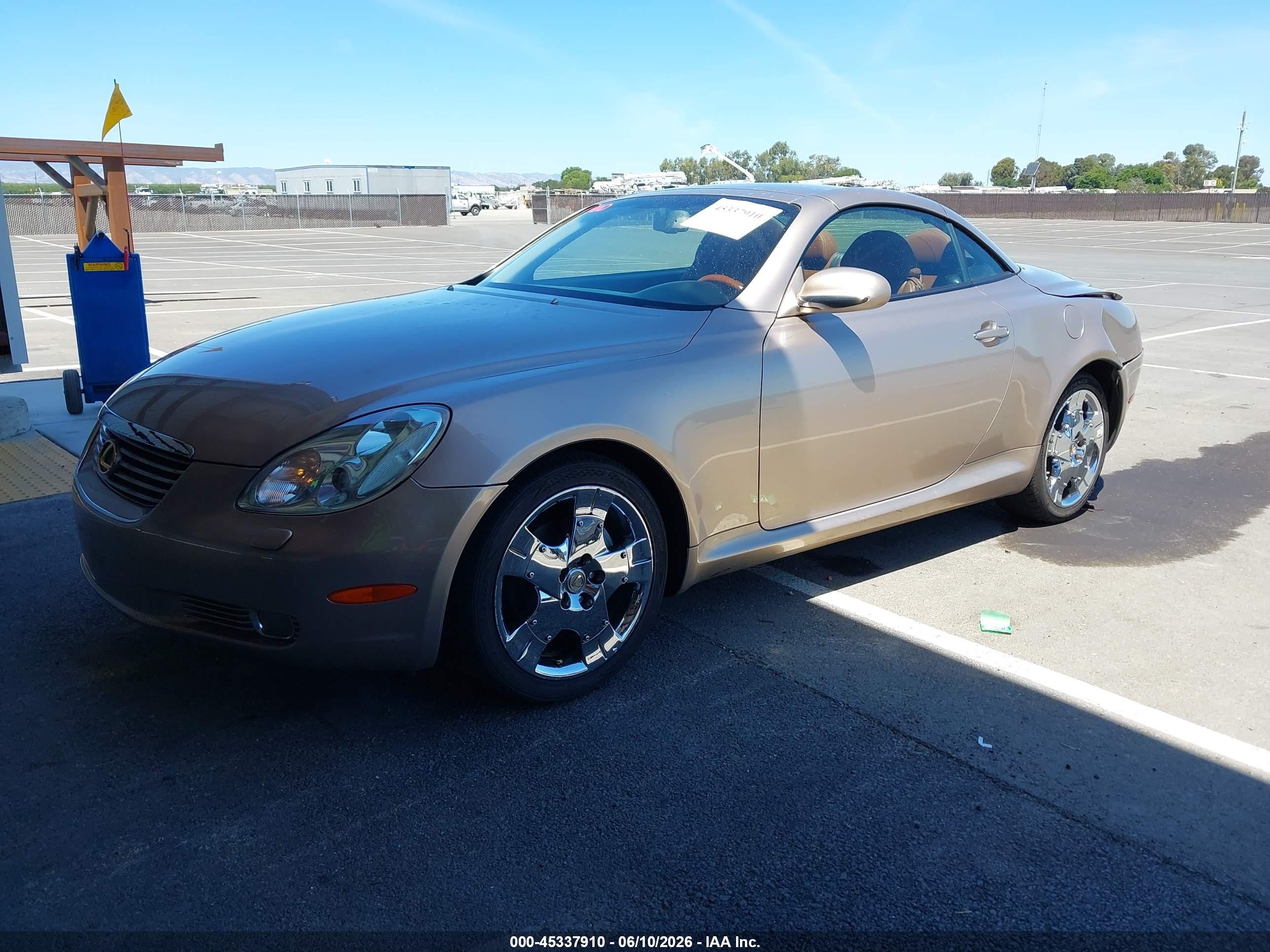 2004 Lexus Sc 430   Золотой vin: JTHFN48Y140056479