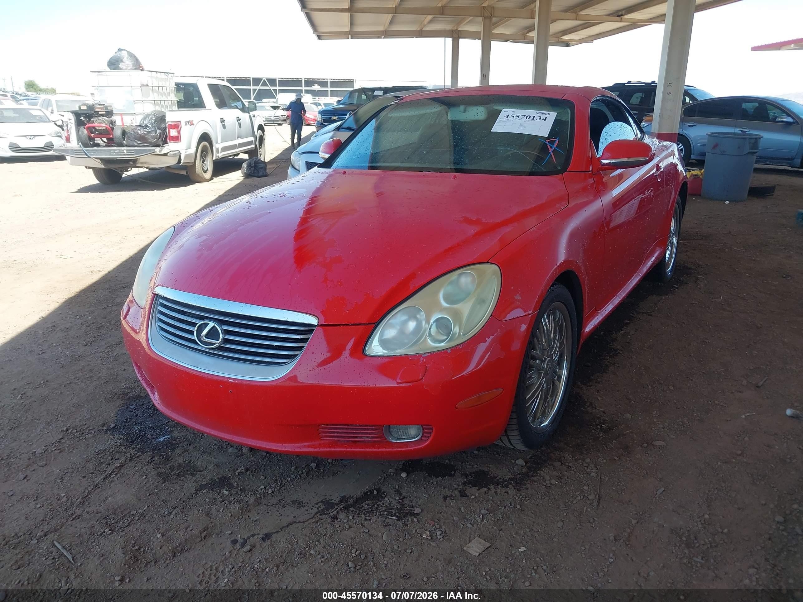 2005 Lexus Sc 430   Red vin: JTHFN48Y150070044