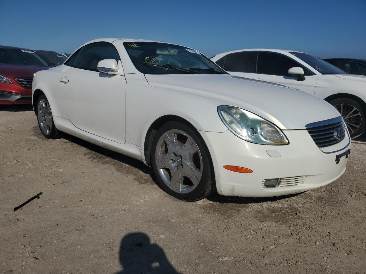 2005 Lexus Sc 430 White vin: JTHFN48Y150070786