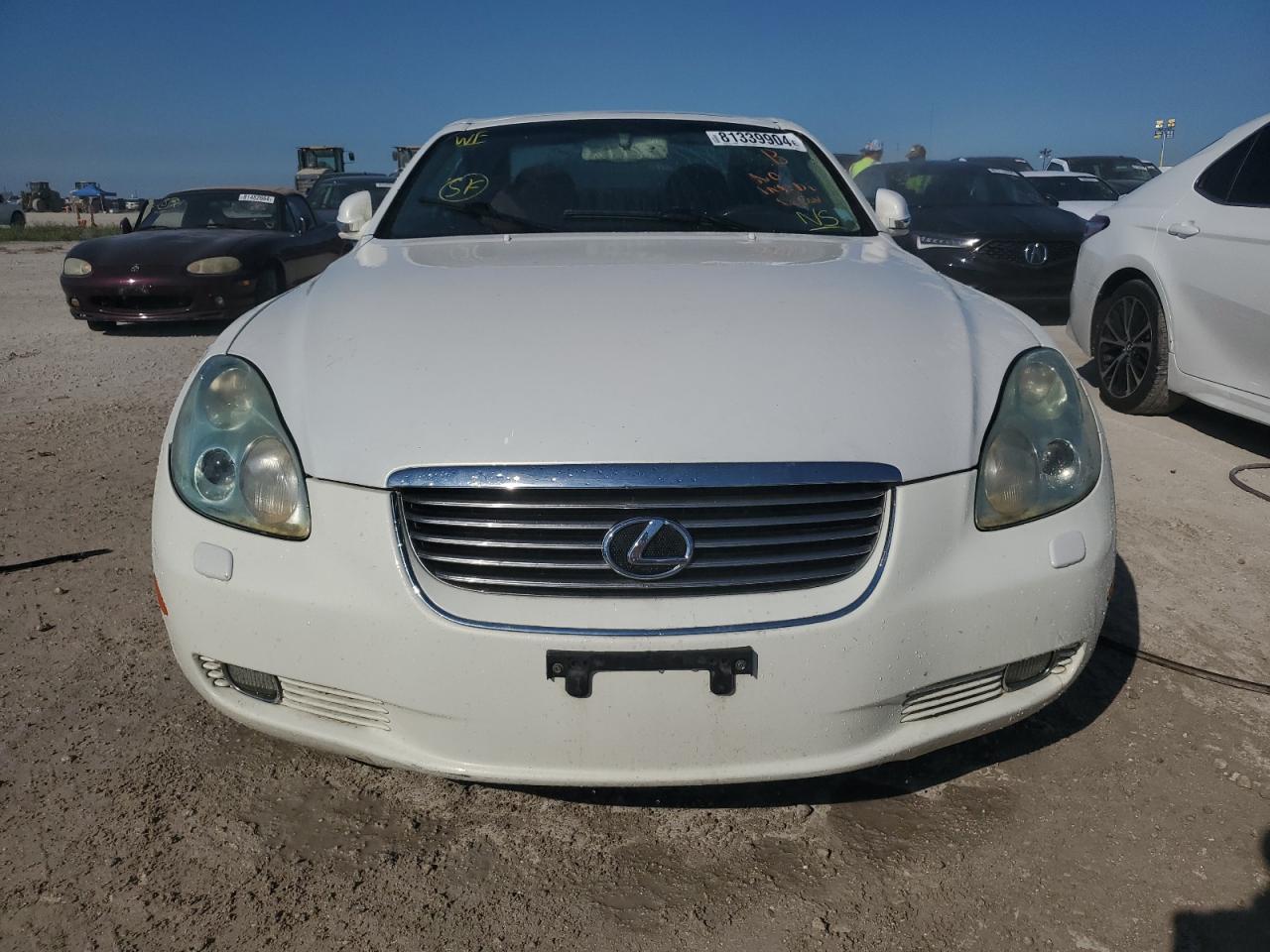 2005 Lexus Sc 430 White vin: JTHFN48Y150070786