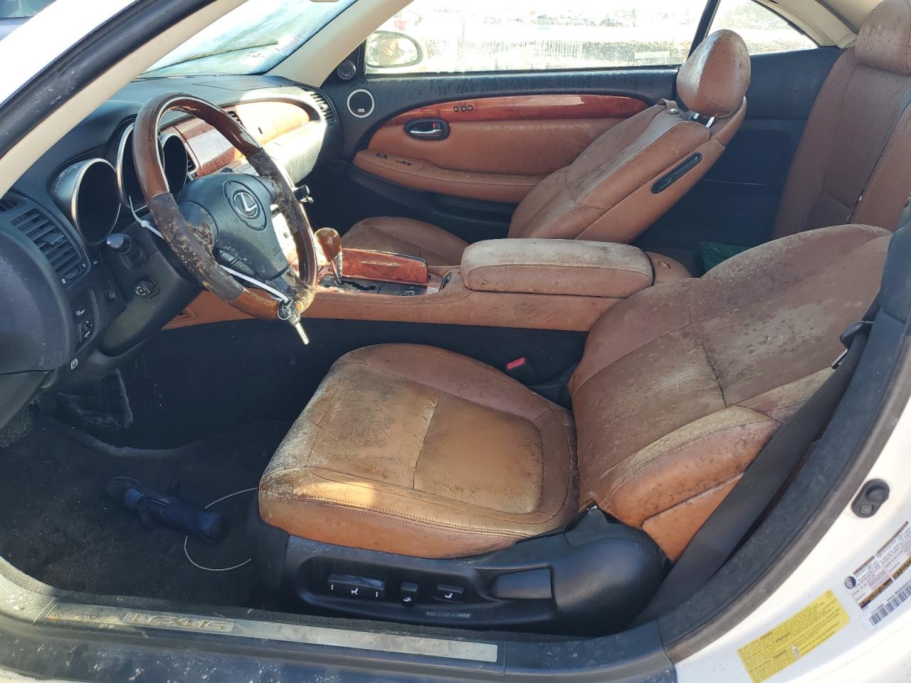 2005 Lexus Sc 430 White vin: JTHFN48Y150070786
