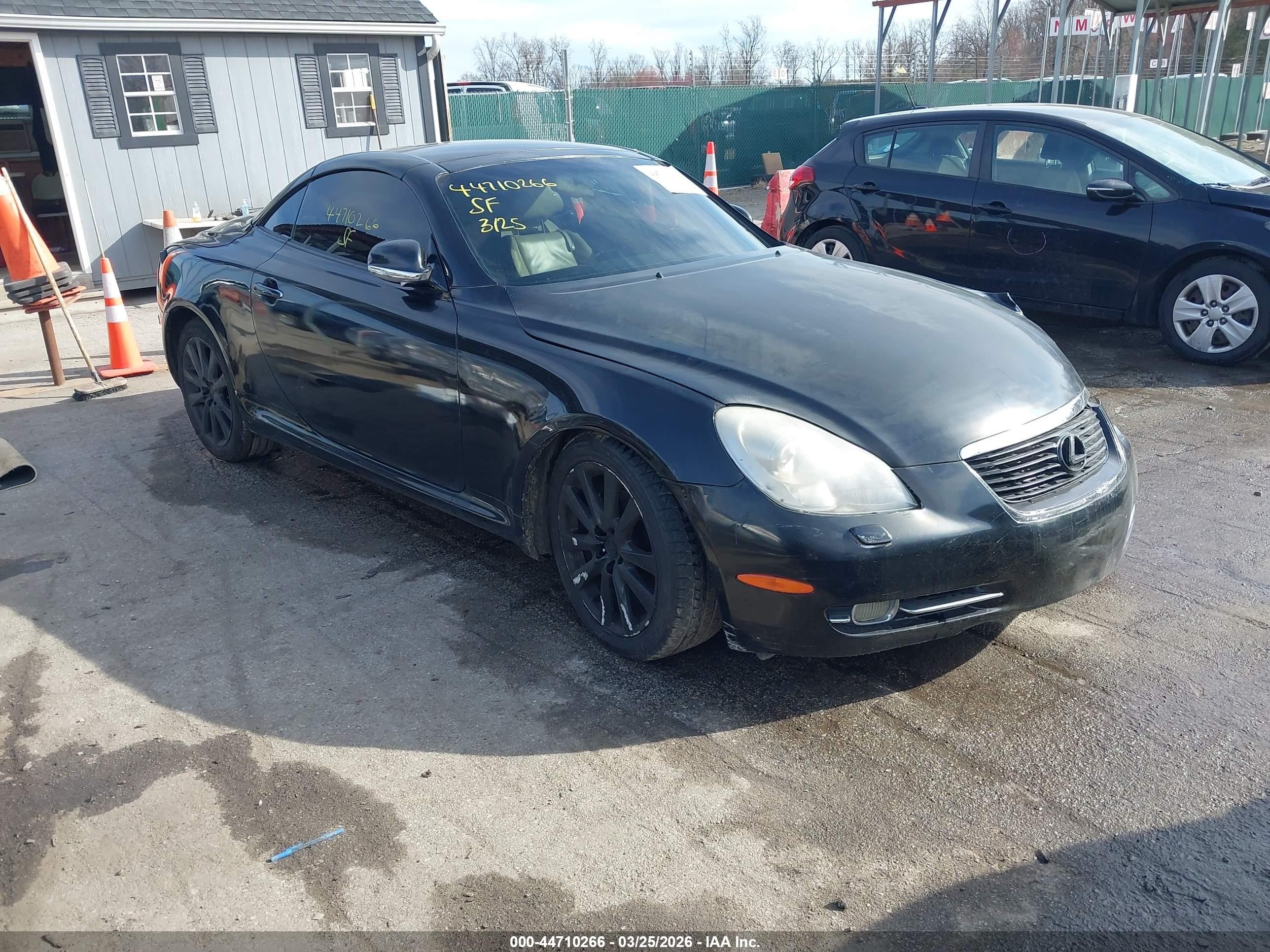 2006 Lexus Sc 430   Black vin: JTHFN48Y169007488