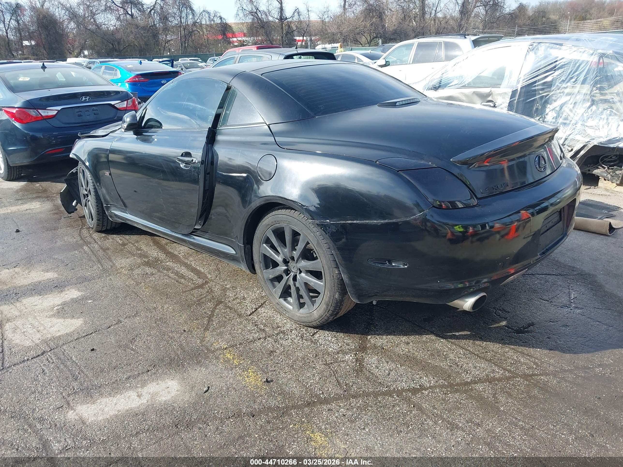 2006 Lexus Sc 430   Black vin: JTHFN48Y169007488