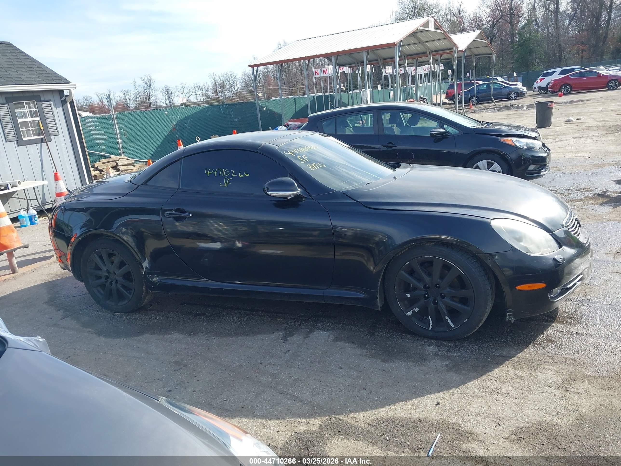 2006 Lexus Sc 430   Black vin: JTHFN48Y169007488